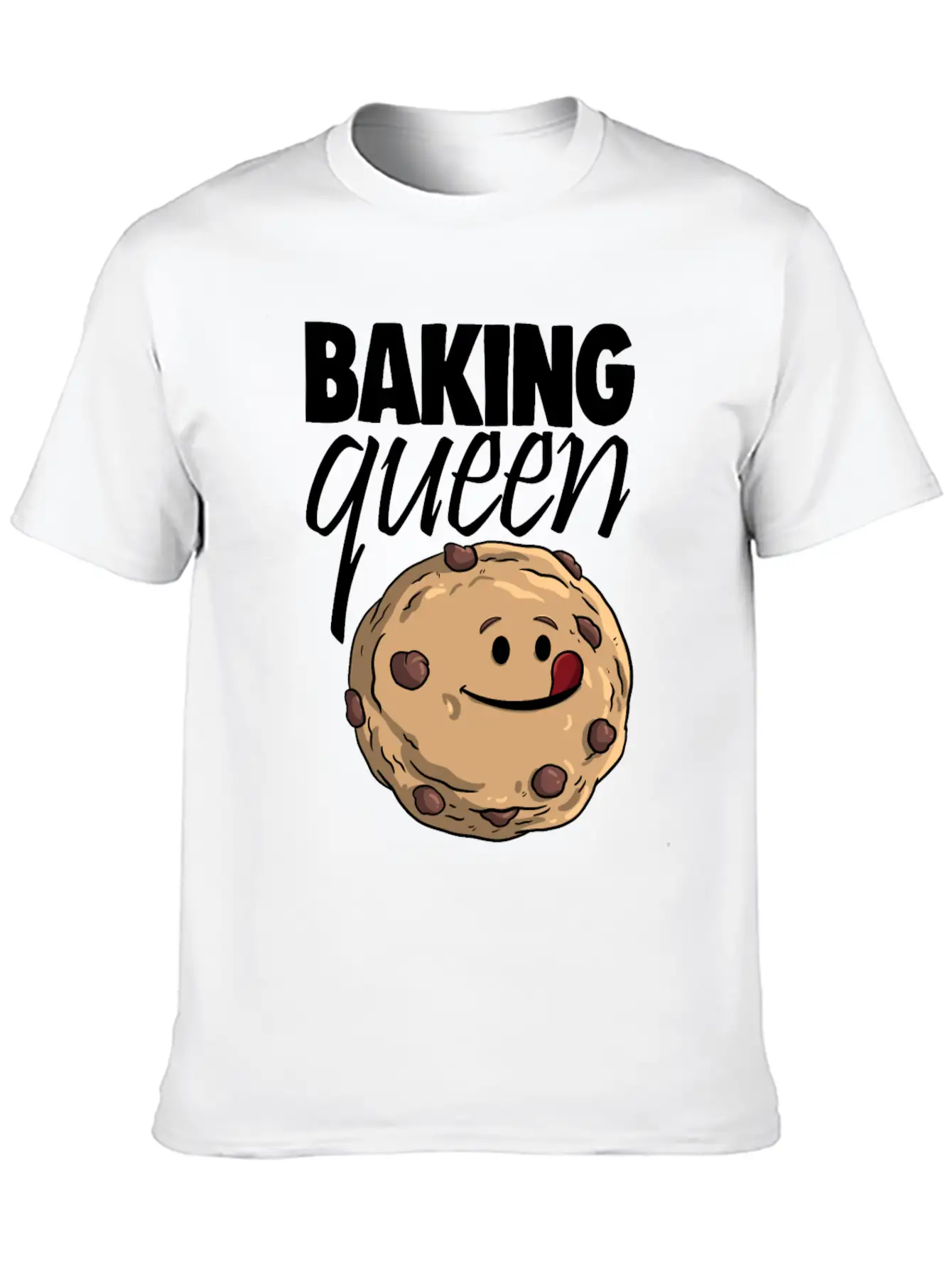 Baking Queen Cookies Stylish Everyday T-Shirt – Unisex Basic Cotton Tee