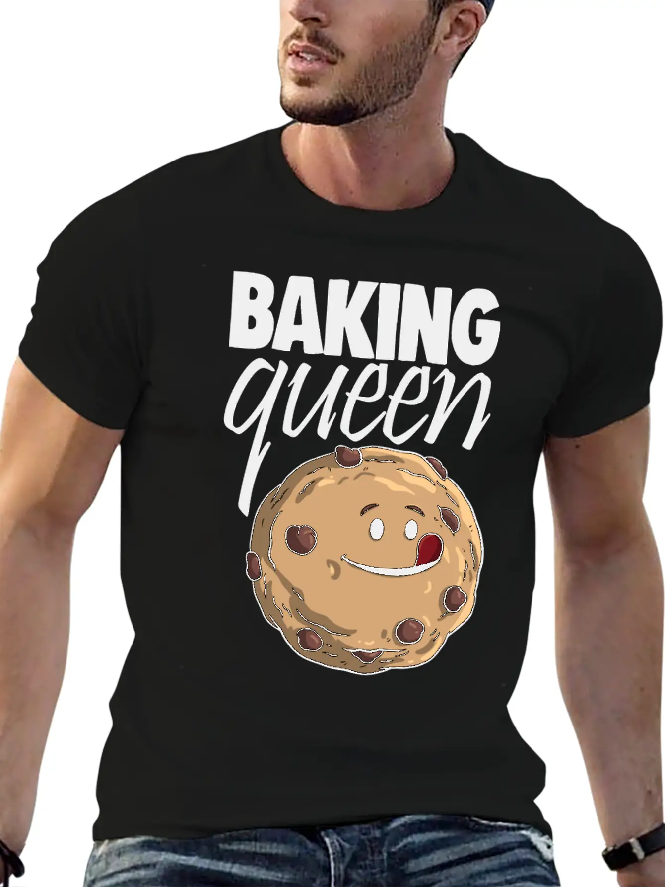 Baking Queen Cookies Stylish Everyday T-Shirt – Unisex Basic Cotton Tee