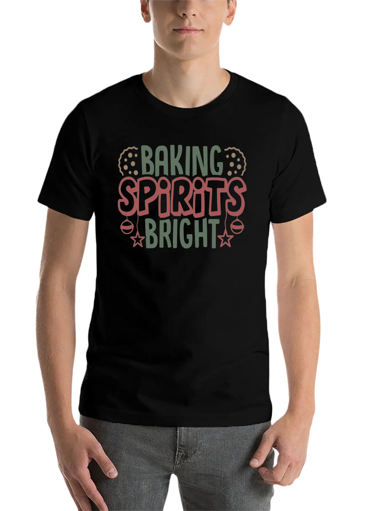 Baking Spirits Bright Christmas Baking Gift Tee Classic Cotton Tee – Unisex Comfort For Any Season