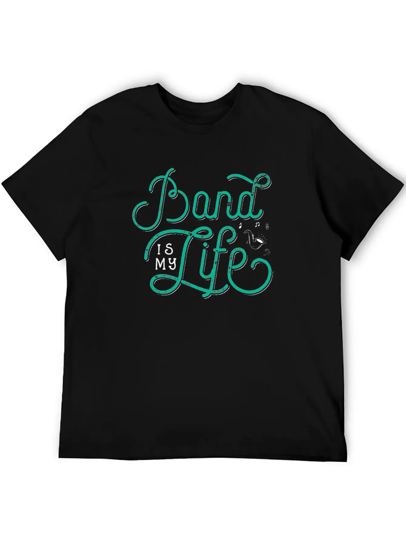 Band Is My Life - Funny Marching Band Gift Band Essential Cotton Tee For Daily Outfits – Unisex Style