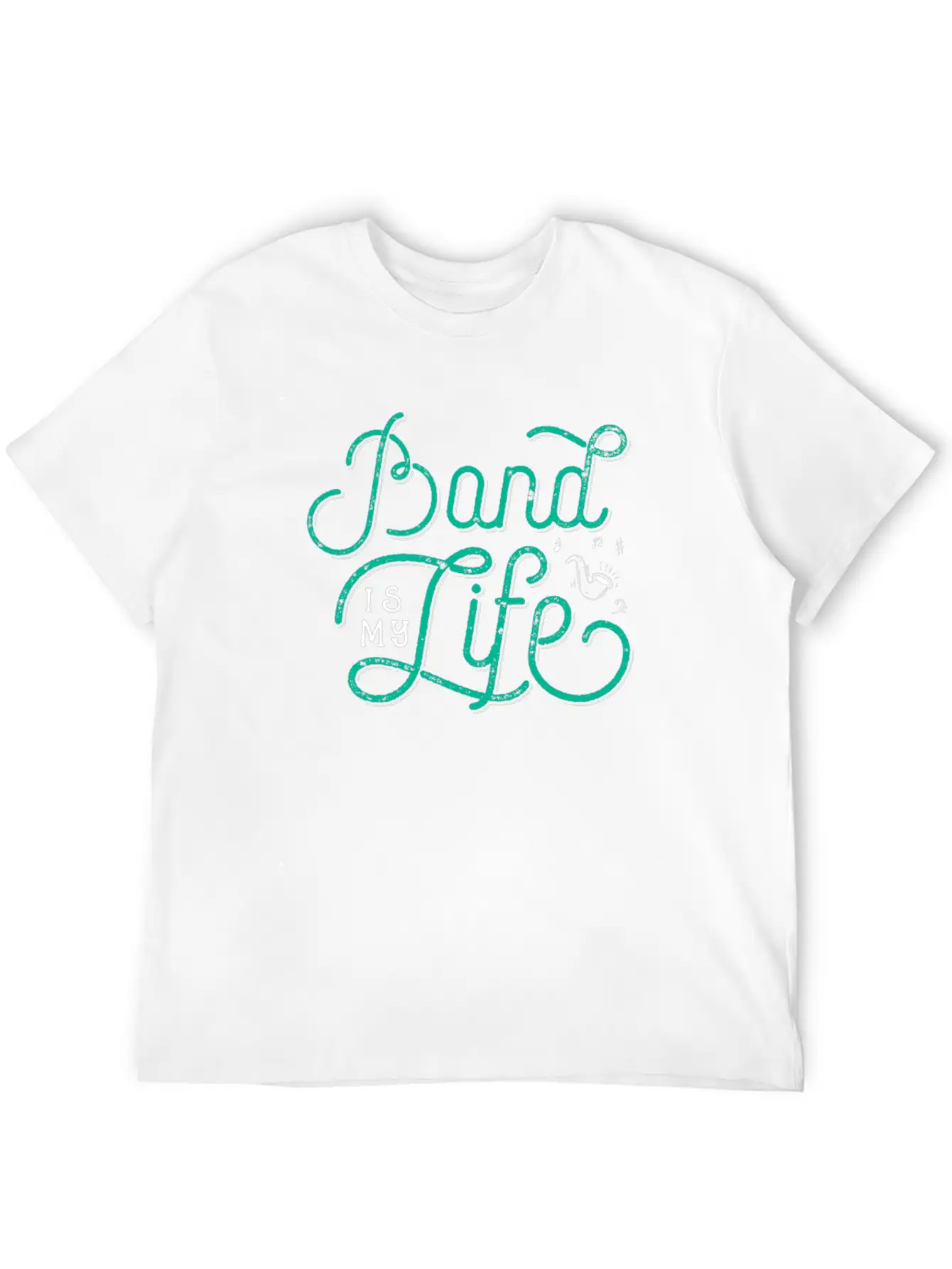 Band Is My Life - Funny Marching Band Gift Band Essential Cotton Tee For Daily Outfits – Unisex Style