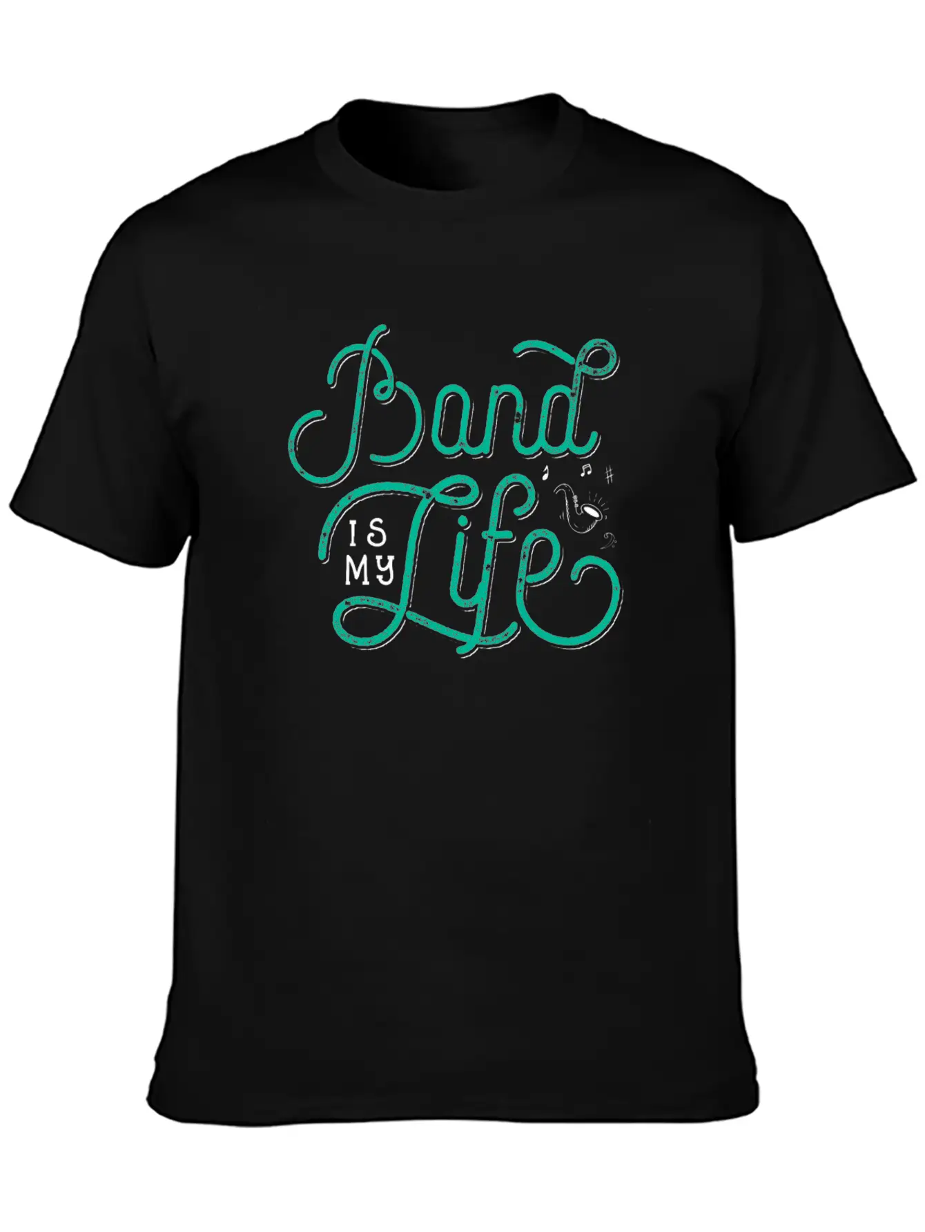 Band Is My Life - Funny Marching Band Gift Band Essential Cotton Tee For Daily Outfits – Unisex Style