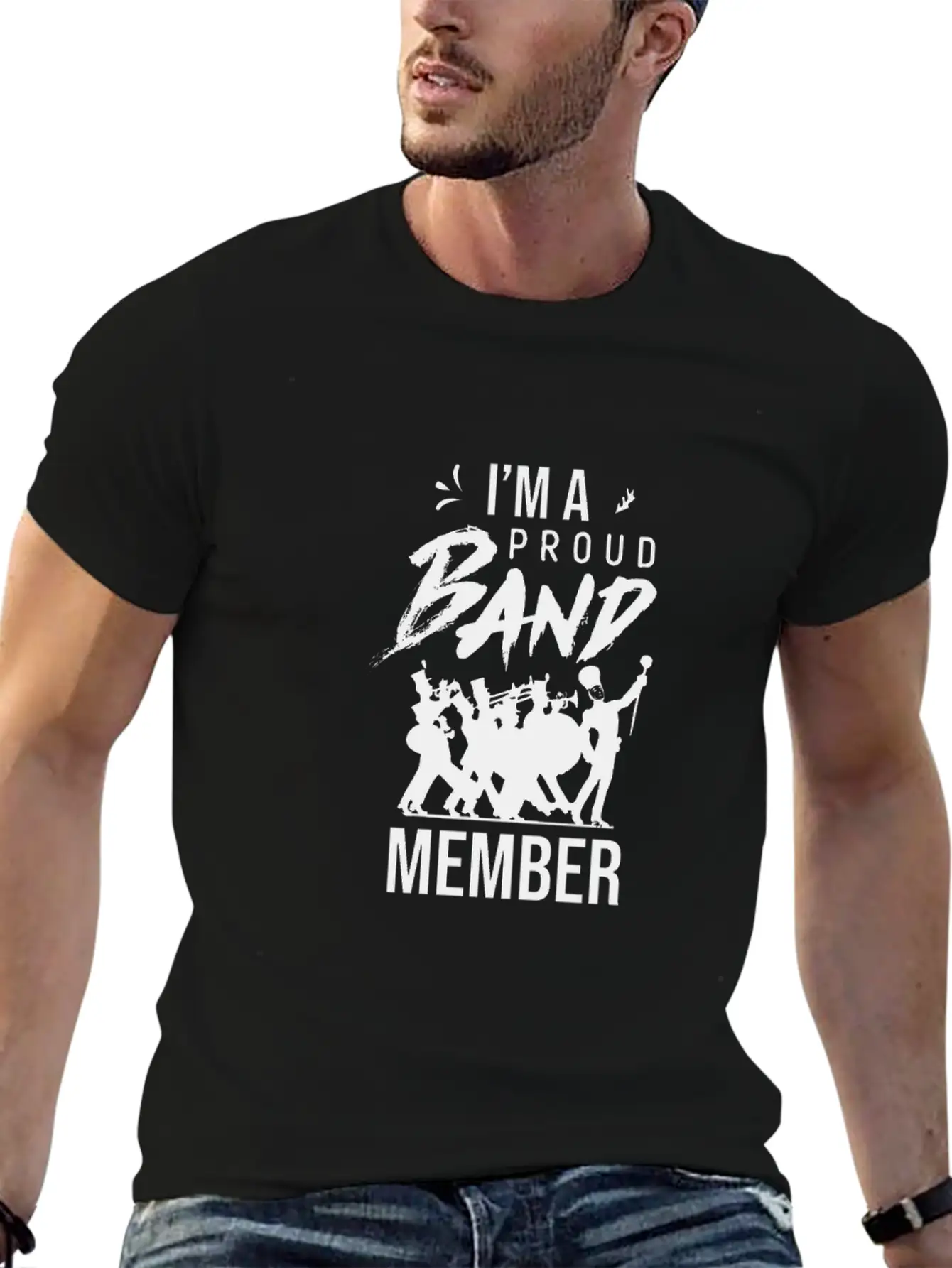 Band Musician Marching Band Music Instruments Stylish Everyday T-Shirt – Unisex Basic Cotton Tee