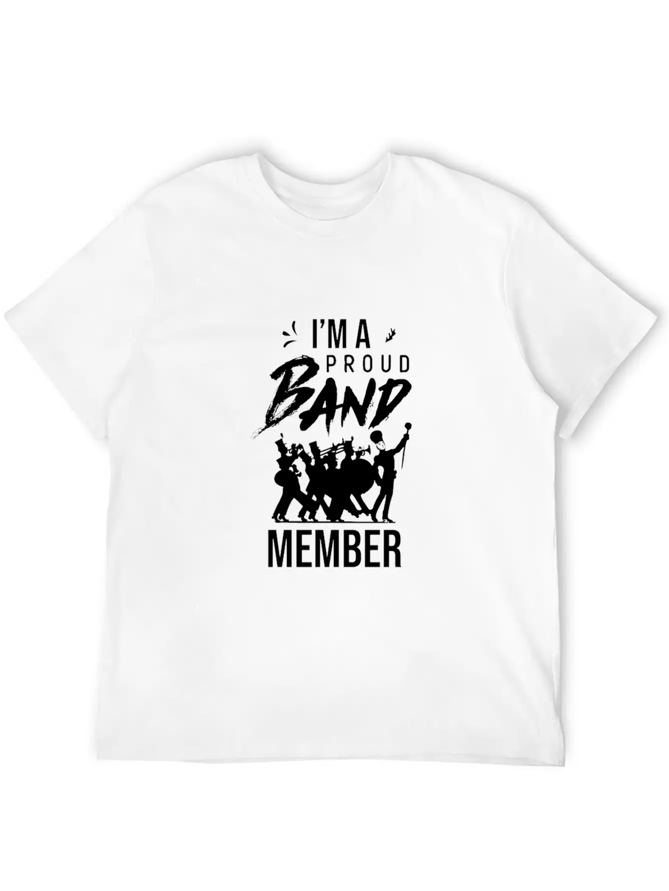 Band Musician Marching Band Music Instruments Stylish Everyday T-Shirt – Unisex Basic Cotton Tee