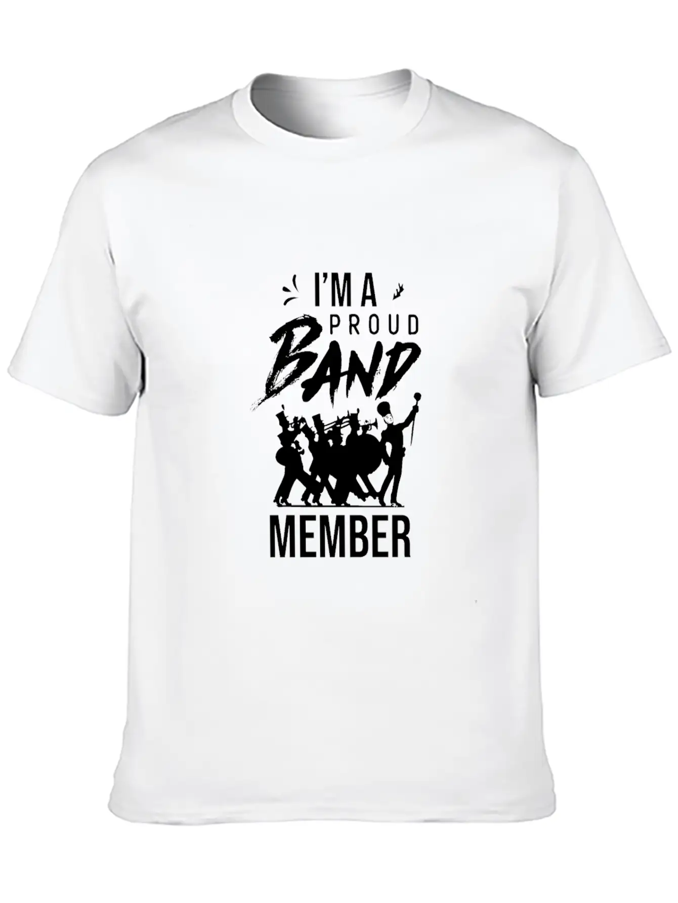 Band Musician Marching Band Music Instruments Stylish Everyday T-Shirt – Unisex Basic Cotton Tee