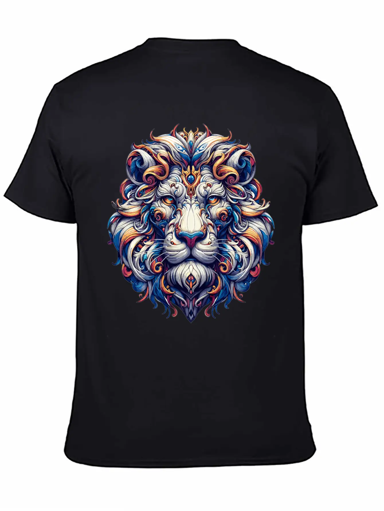 Baroque Lion Majesty: Ornate Feline Sovereign Relaxed Everyday Tee – Lightweight And Durable Cotton