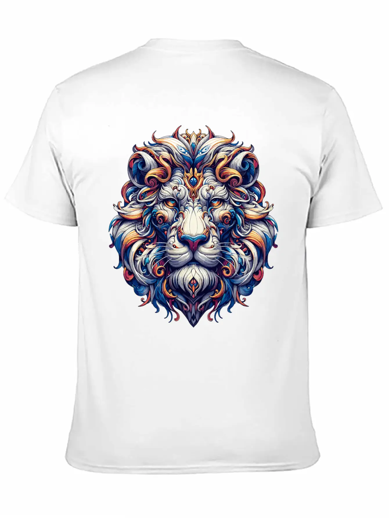 Baroque Lion Majesty: Ornate Feline Sovereign Relaxed Everyday Tee – Lightweight And Durable Cotton