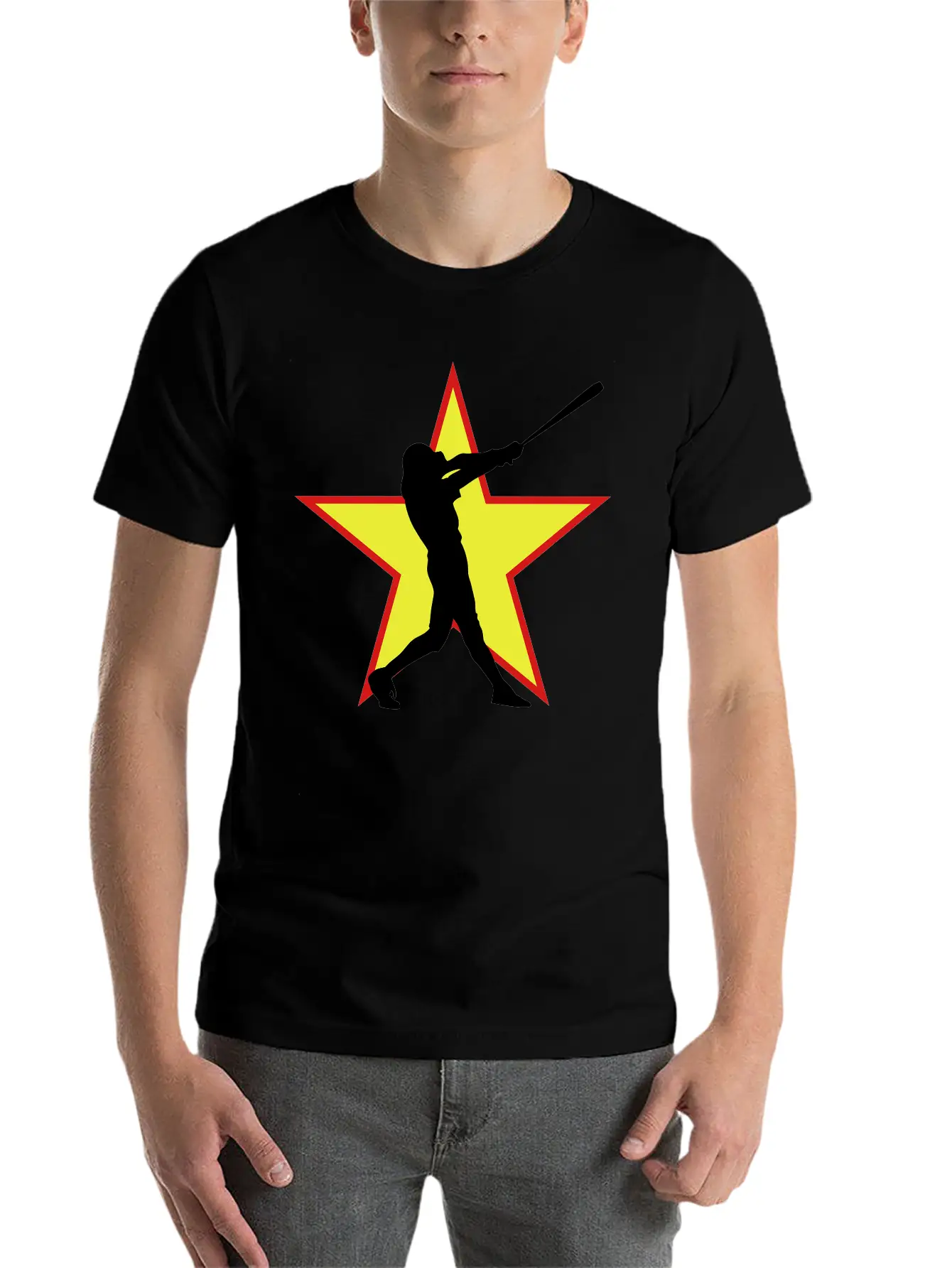 Basball All Star Big Hitter Stylish Everyday T-Shirt – Unisex Basic Cotton Tee