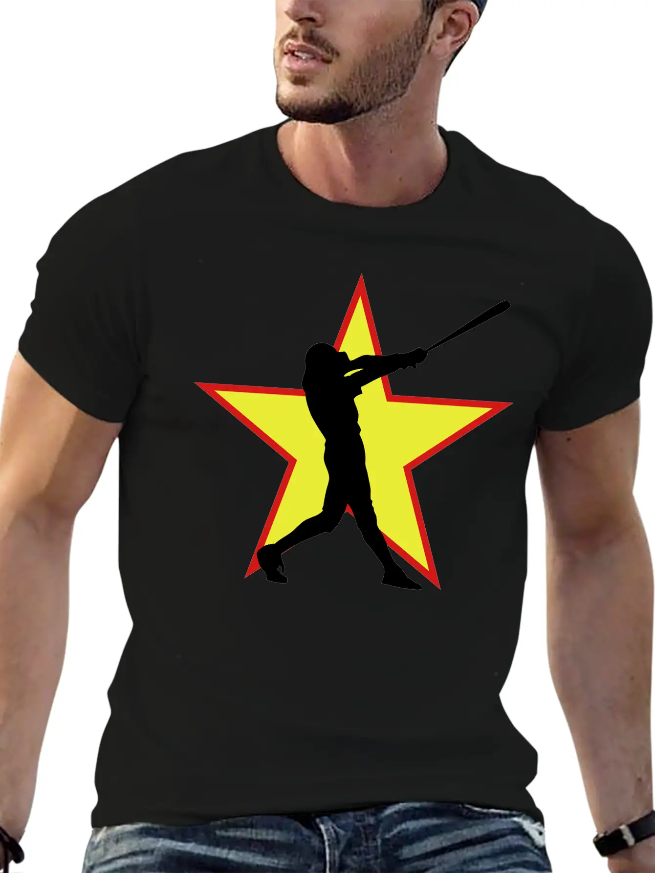 Basball All Star Big Hitter Stylish Everyday T-Shirt – Unisex Basic Cotton Tee