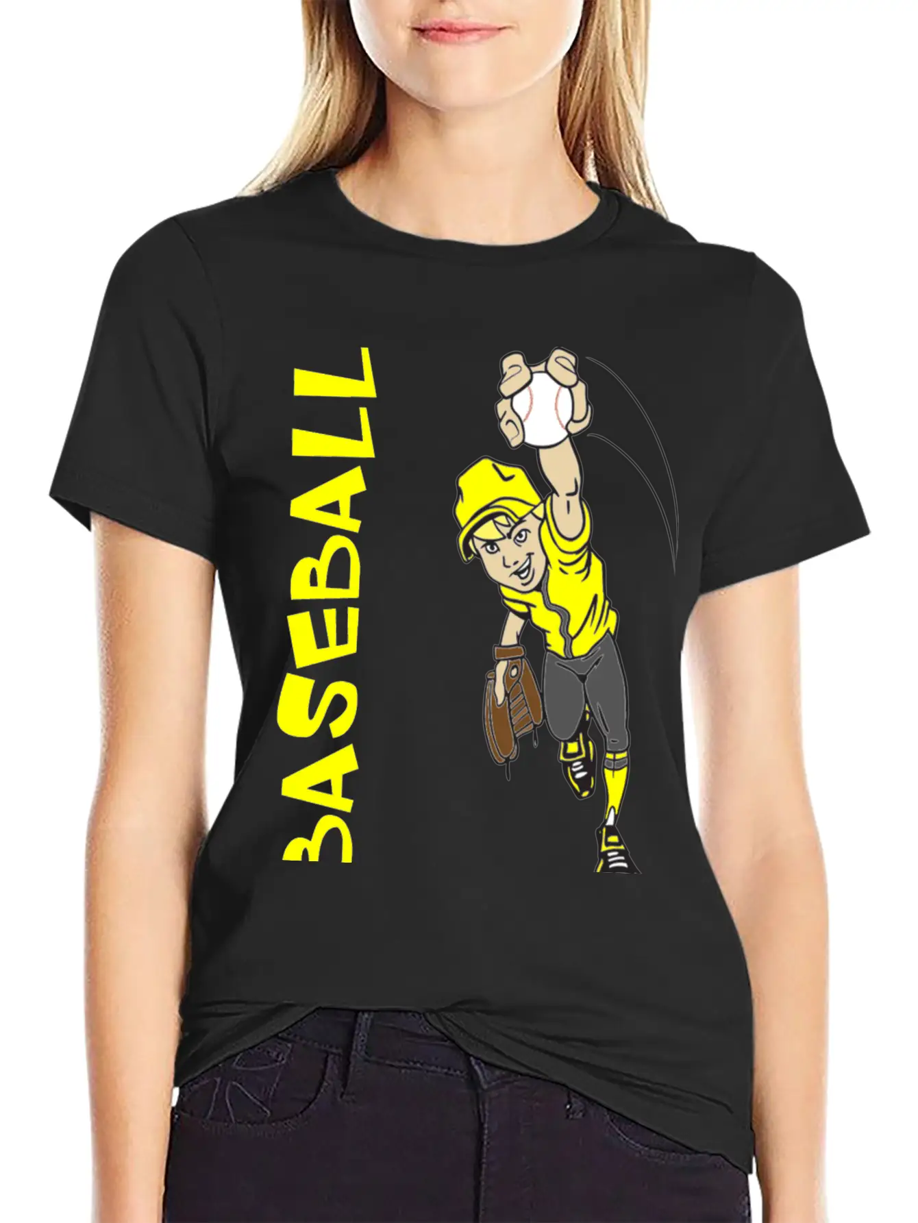 BASEBALL BOY PITCHING Stylish Everyday T-Shirt – Unisex Basic Cotton Tee