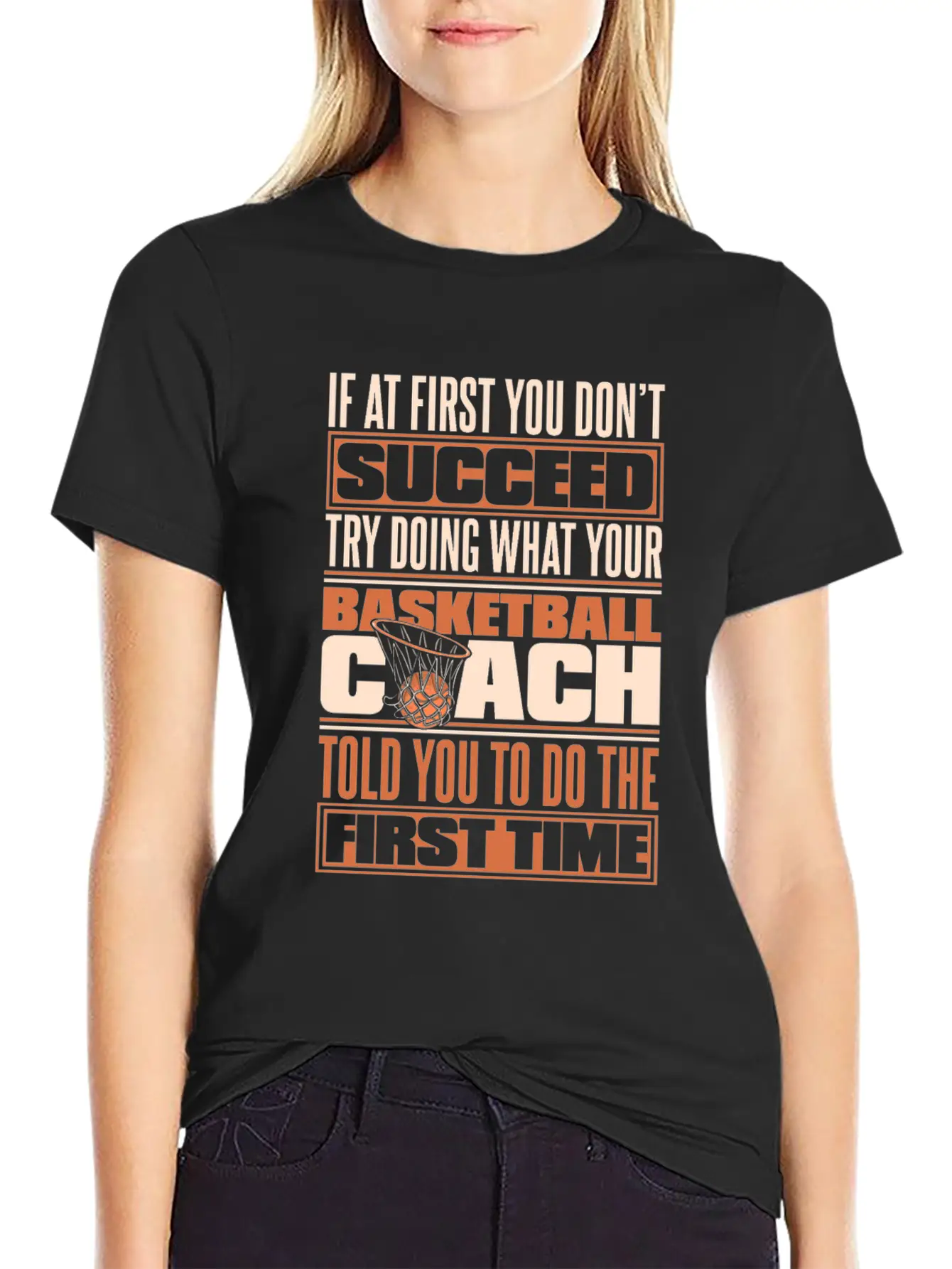 Basketball Coach Lightweight Cotton T-Shirt – Daily Comfort Graphic Shirt