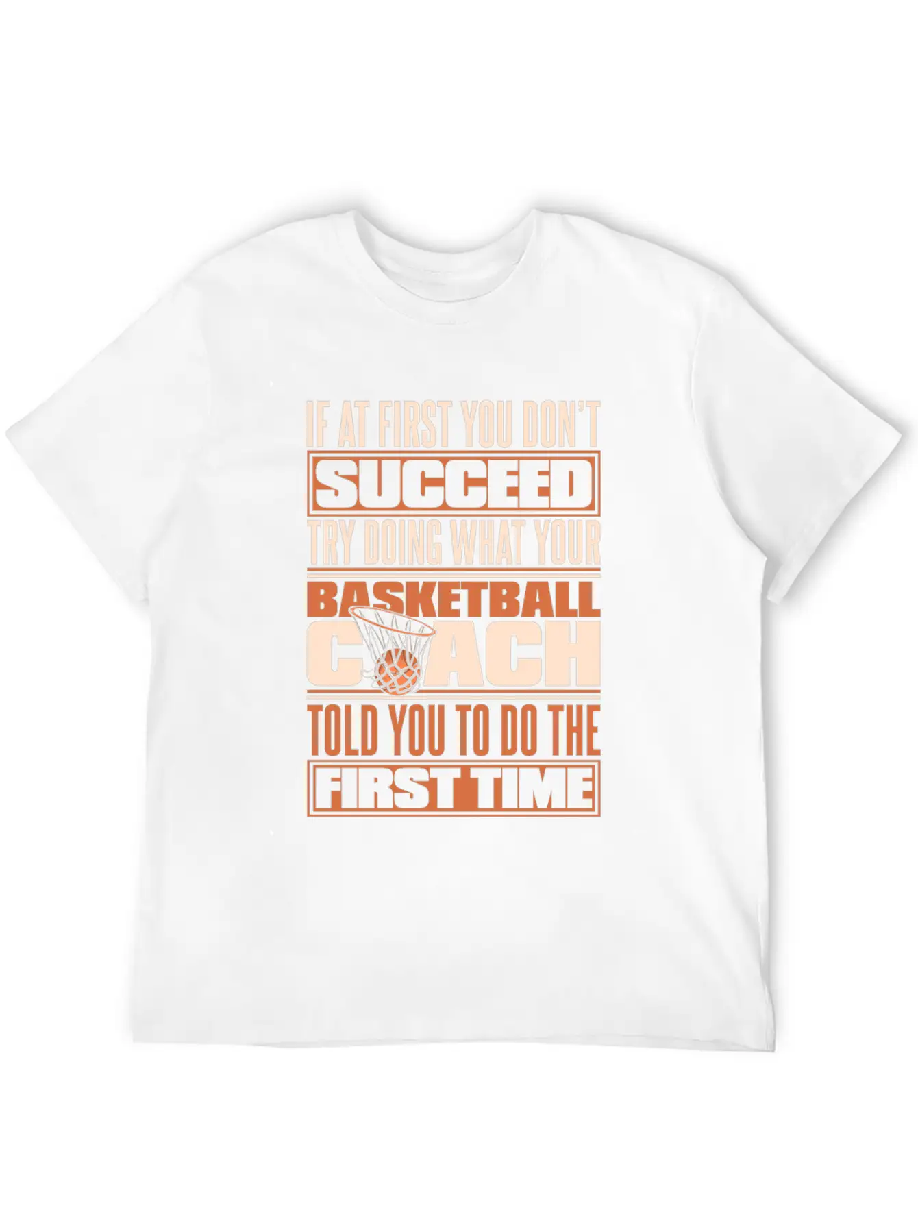 Basketball Coach Lightweight Cotton T-Shirt – Daily Comfort Graphic Shirt