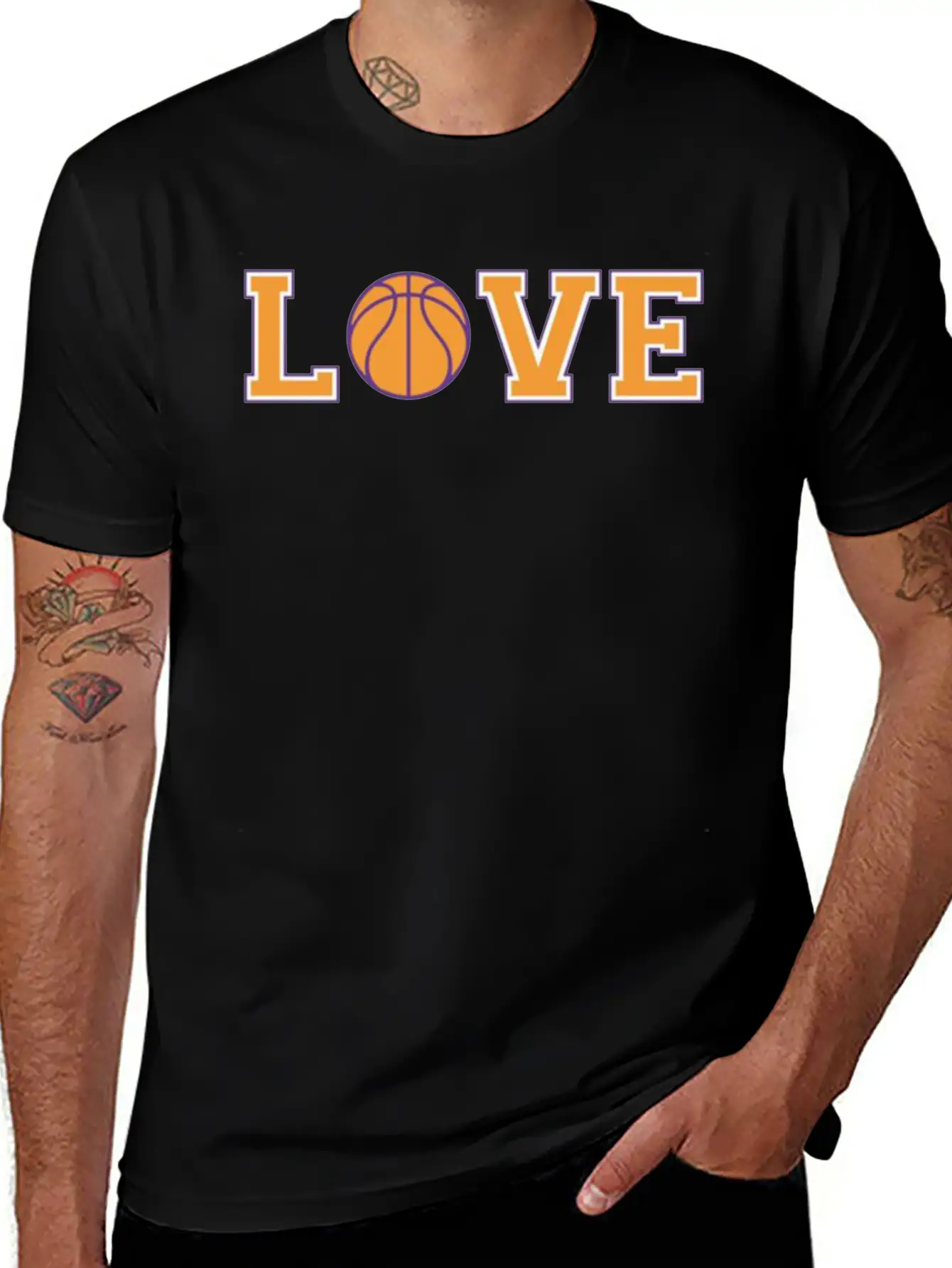 Basketball Love Stylish Everyday T-Shirt – Unisex Basic Cotton Tee