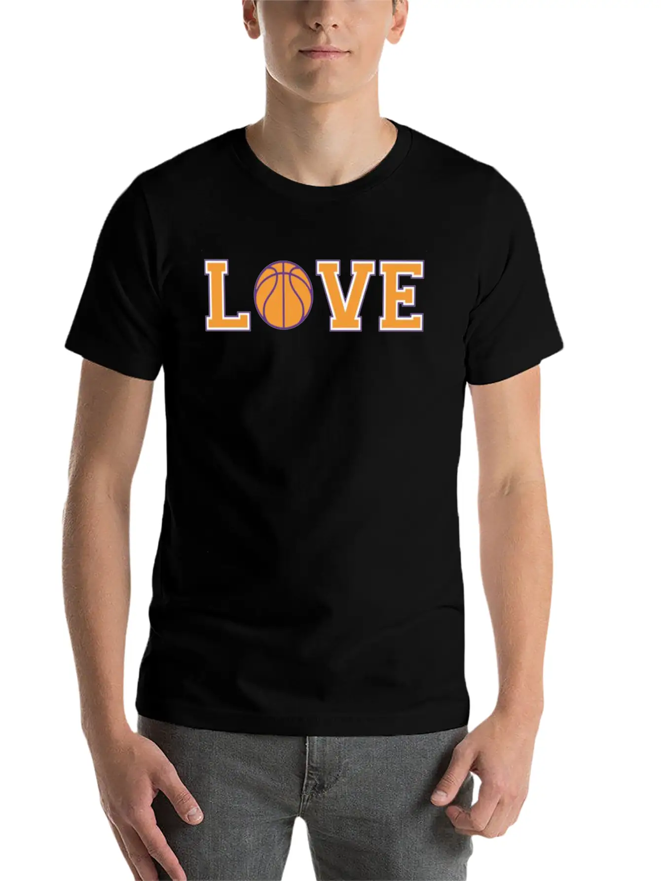 Basketball Love Stylish Everyday T-Shirt – Unisex Basic Cotton Tee