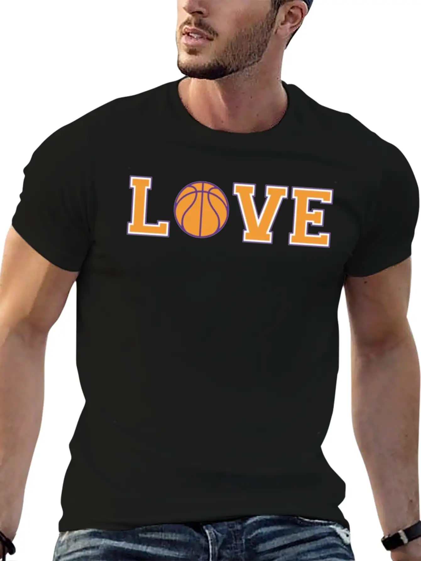 Basketball Love Stylish Everyday T-Shirt – Unisex Basic Cotton Tee