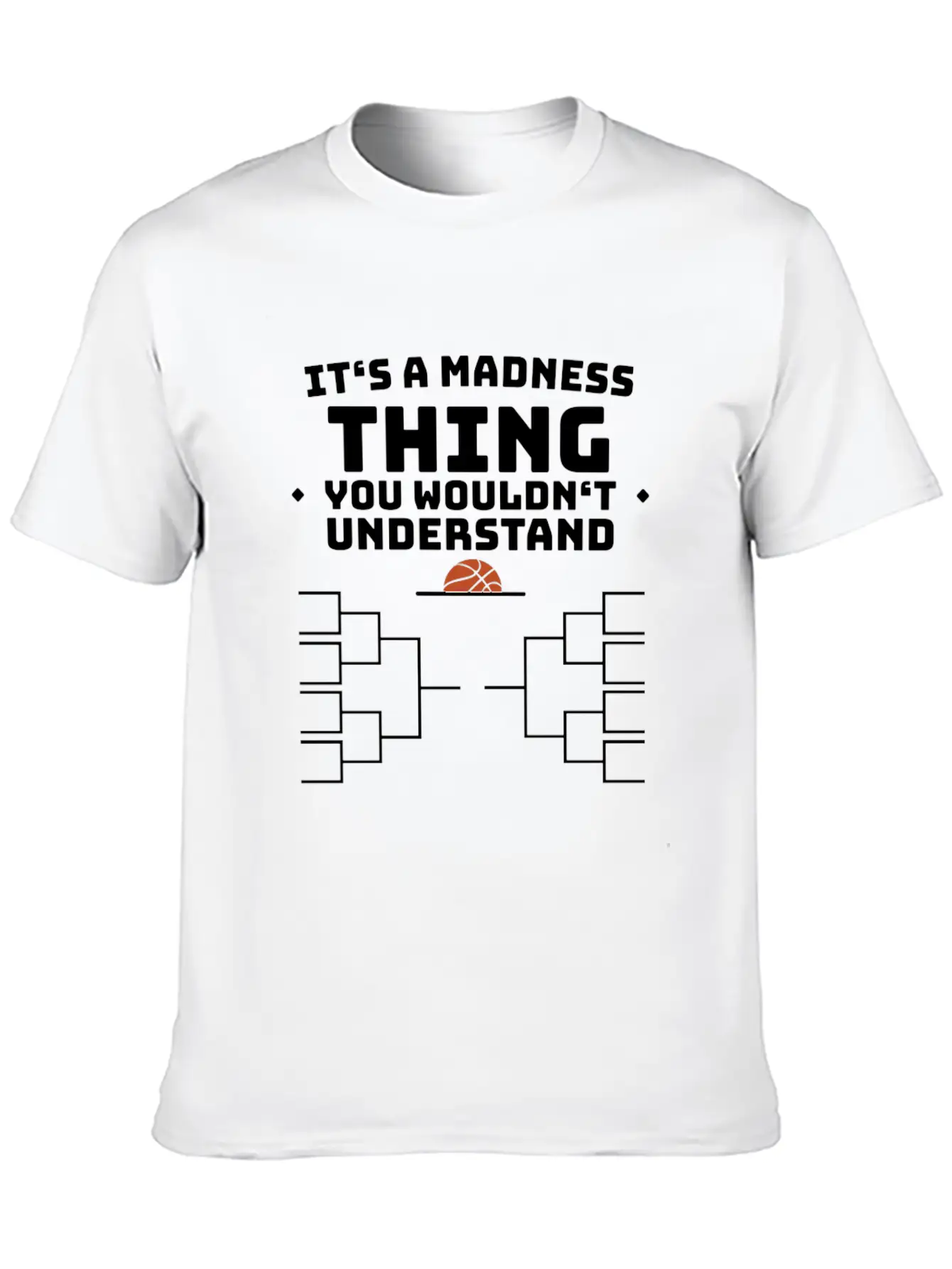 Basketball March Tournament Bracket College Gift Stylish Everyday T-Shirt – Unisex Basic Cotton Tee