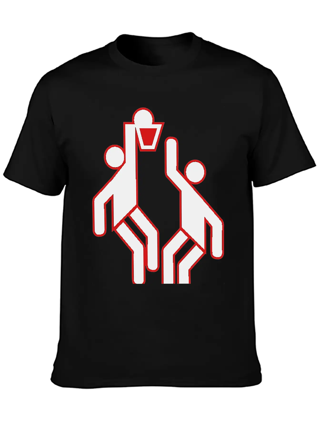 Basketball Pictograph Stylish Everyday T-Shirt – Unisex Basic Cotton Tee