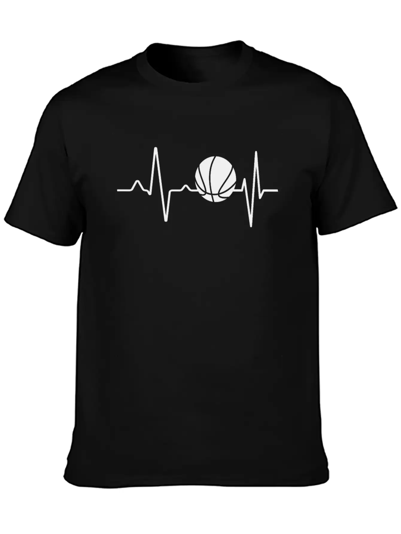 Basketball Pulse Rate Frequency Stylish Everyday T-Shirt – Unisex Basic Cotton Tee