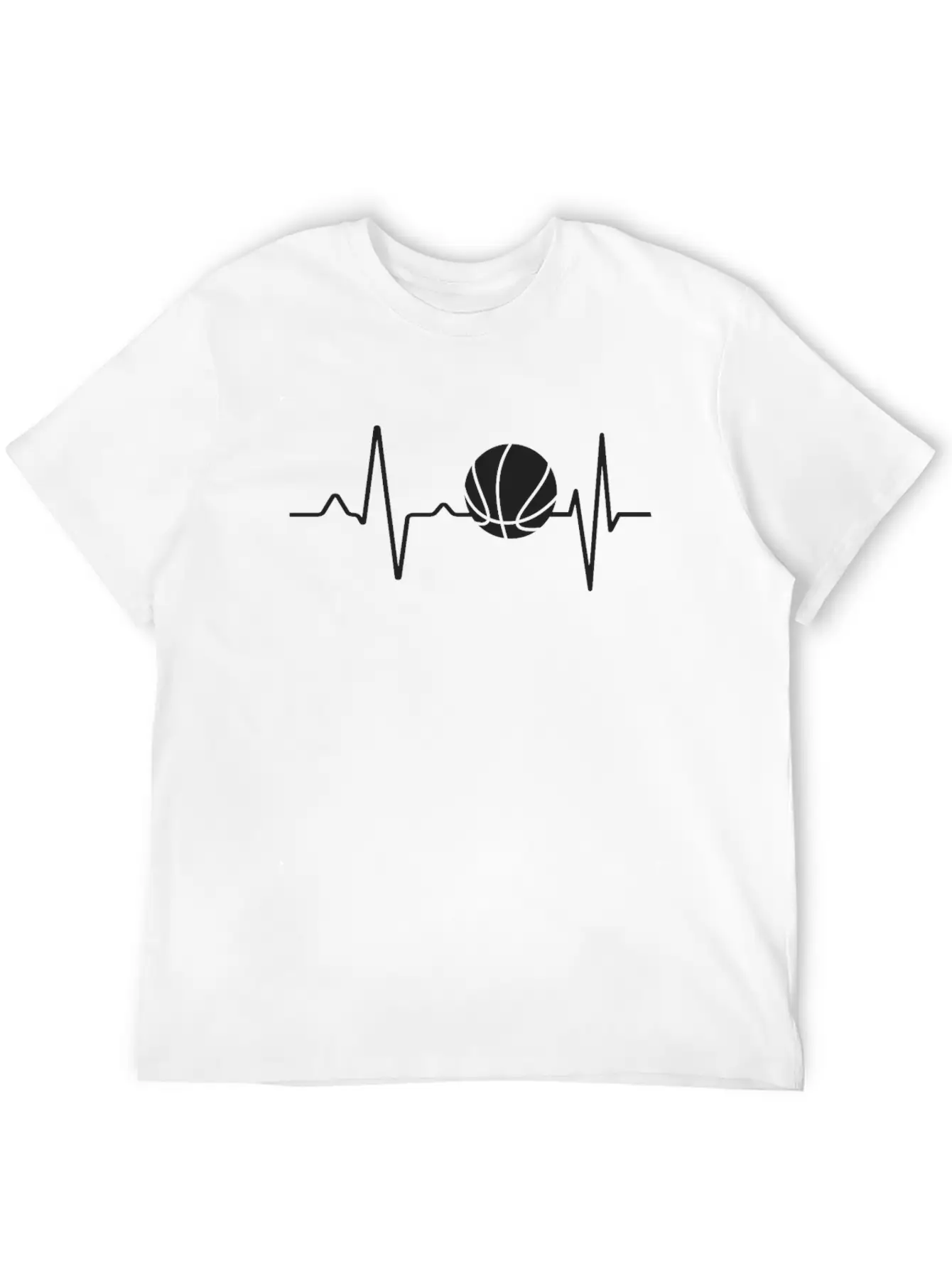 Basketball Pulse Rate Frequency Stylish Everyday T-Shirt – Unisex Basic Cotton Tee