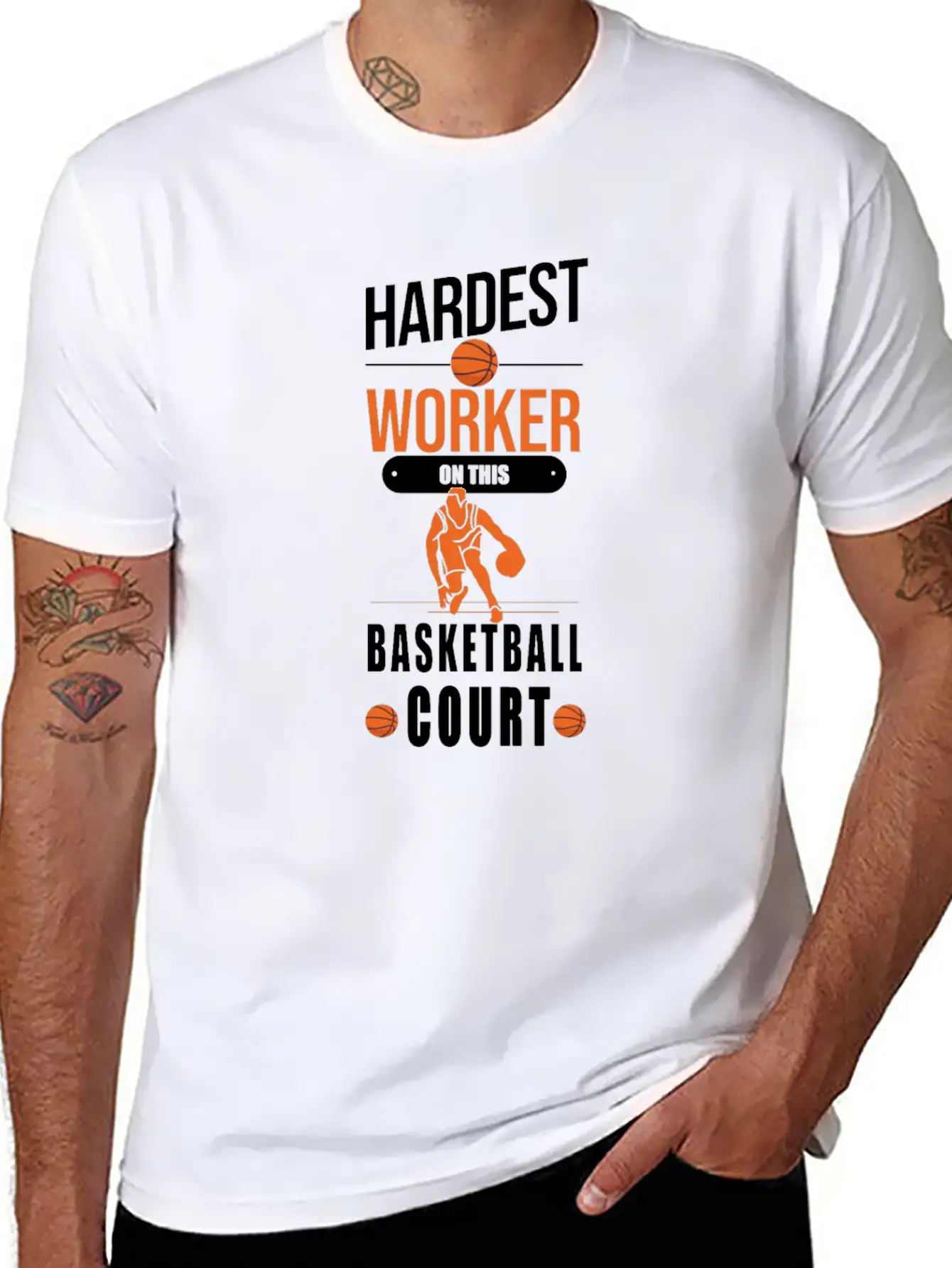 Basketball Worker Basketball Basic Graphic T-Shirt – Daily Comfort In Soft Cotton