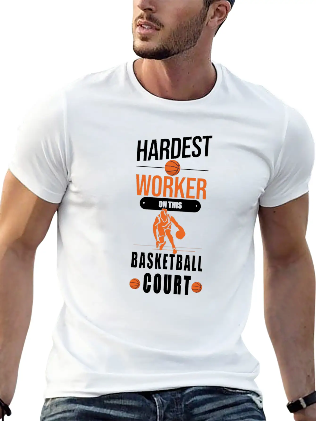 Basketball Worker Basketball Basic Graphic T-Shirt – Daily Comfort In Soft Cotton