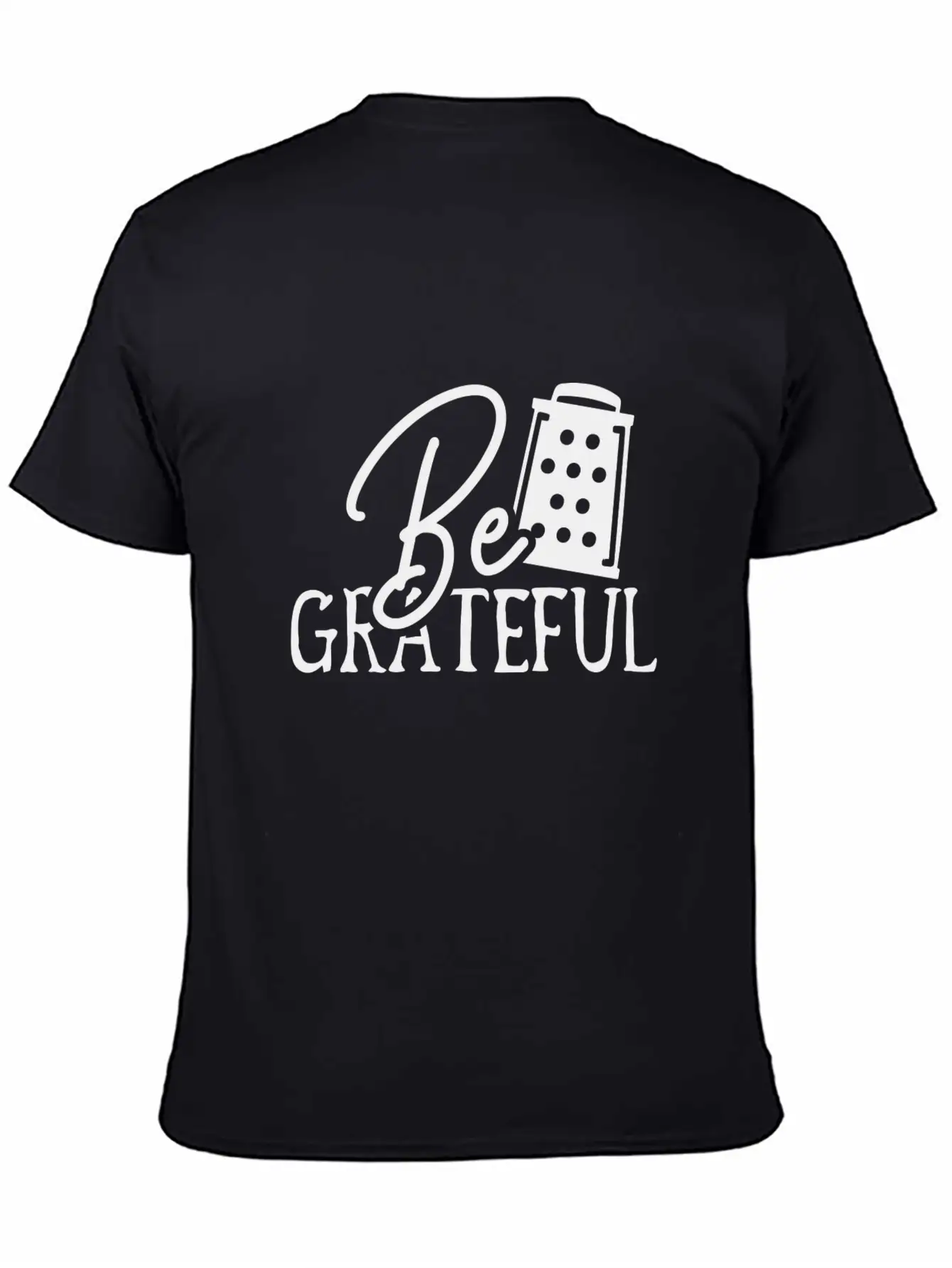 Be Grateful Classic Crew Neck Graphic Tee – Everyday Minimal Look