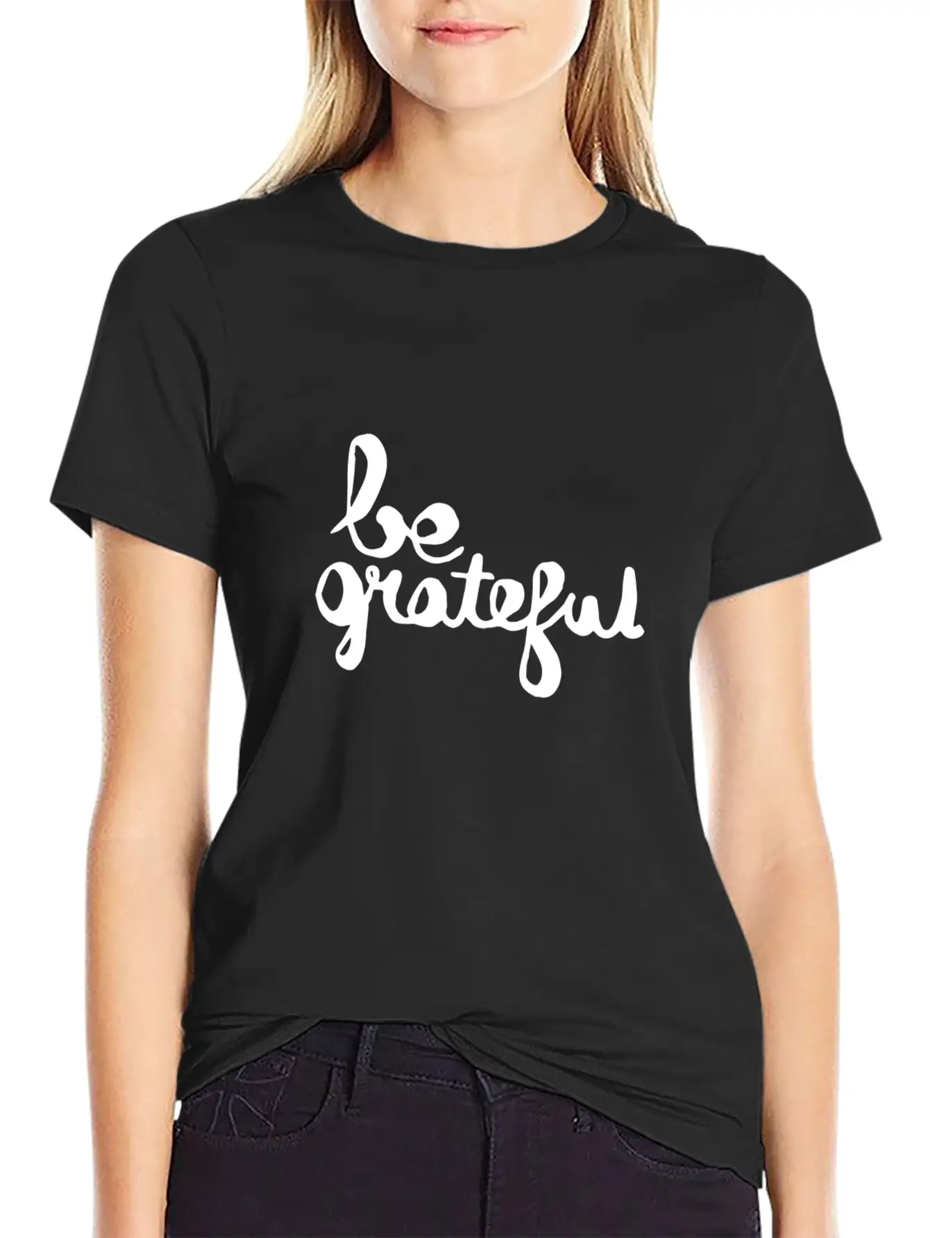 Be Grateful Relaxed Everyday Tee – Lightweight And Durable Cotton