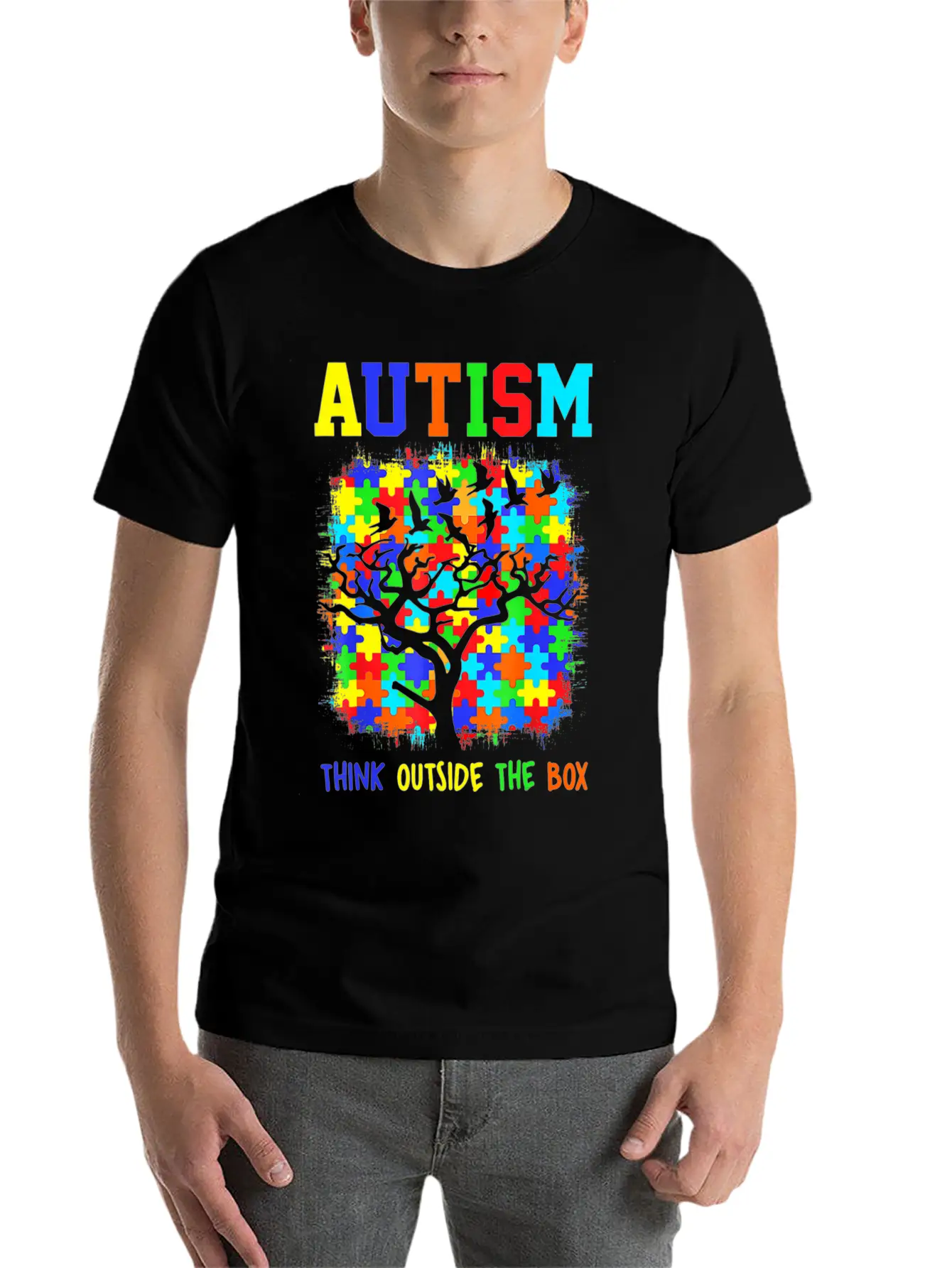 Be Kind Autism AwarenessChoose Kindness Ribbon Tre Basic Graphic T-Shirt – Daily Comfort In Soft Cotton