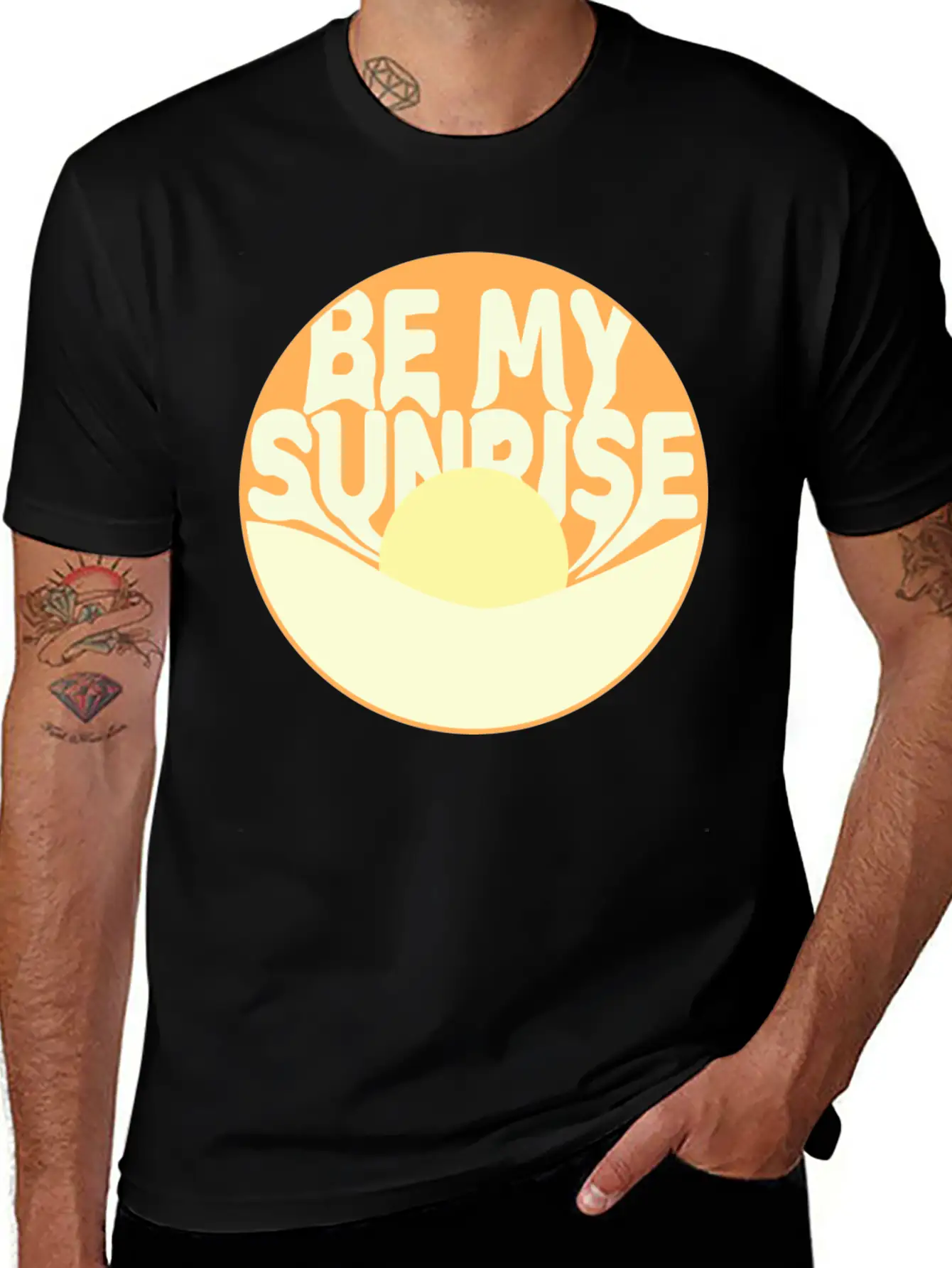 Be My Sunrise Basic Graphic T-Shirt – Daily Comfort In Soft Cotton