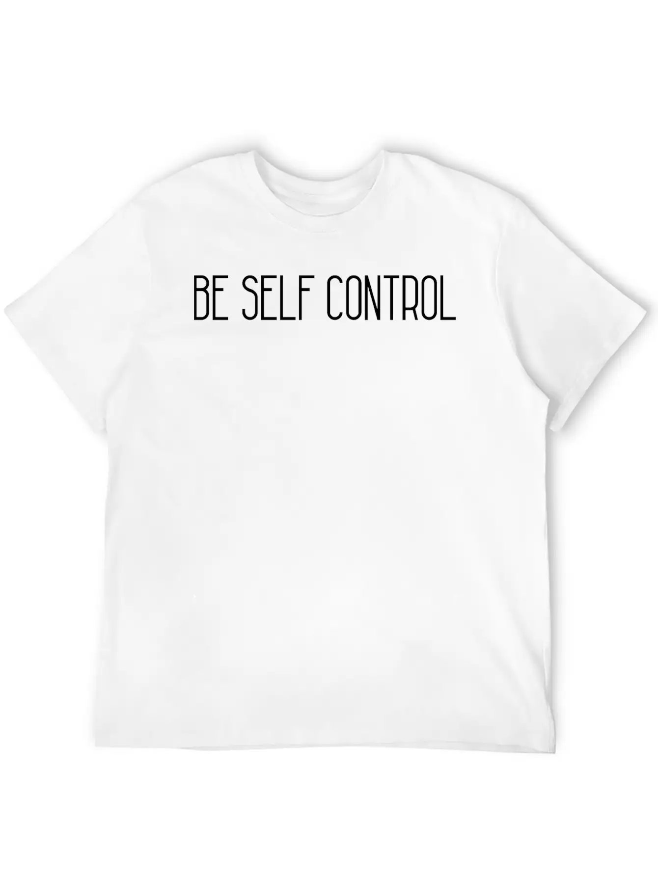 BE SELF CONTROL Basic Graphic T-Shirt – Daily Comfort In Soft Cotton