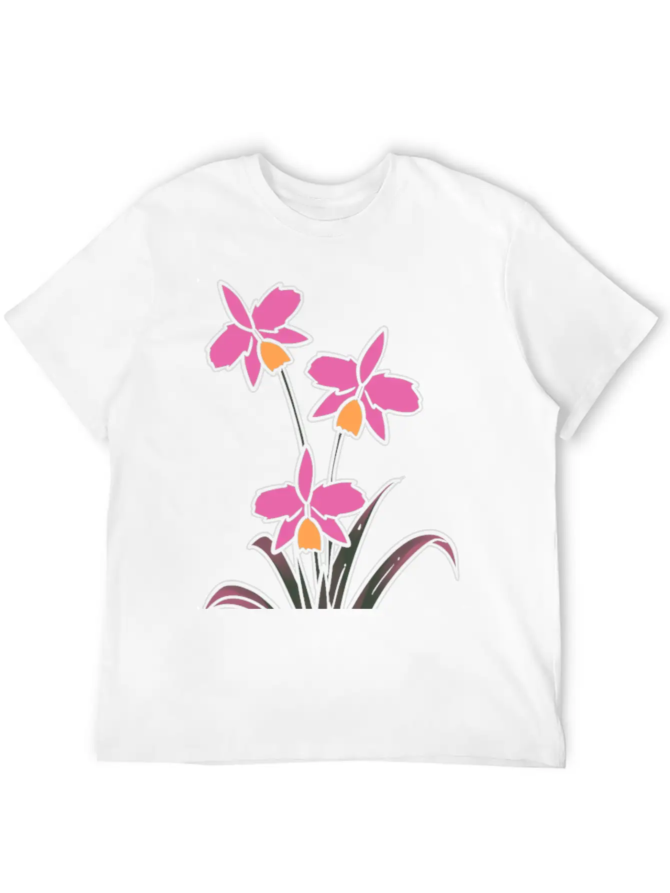 Beautiful Orchid Gardener Or Florist Gift Simple Everyday Graphic Tee – Lightweight Summer Wear