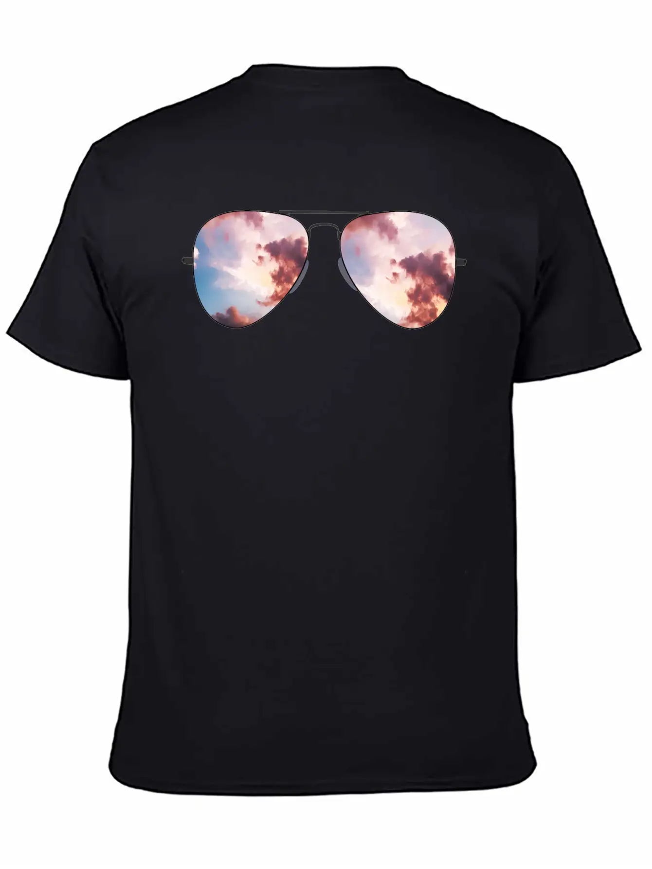 Beautiful Sky Sunglasses Basic Graphic T-Shirt – Daily Comfort In Soft Cotton