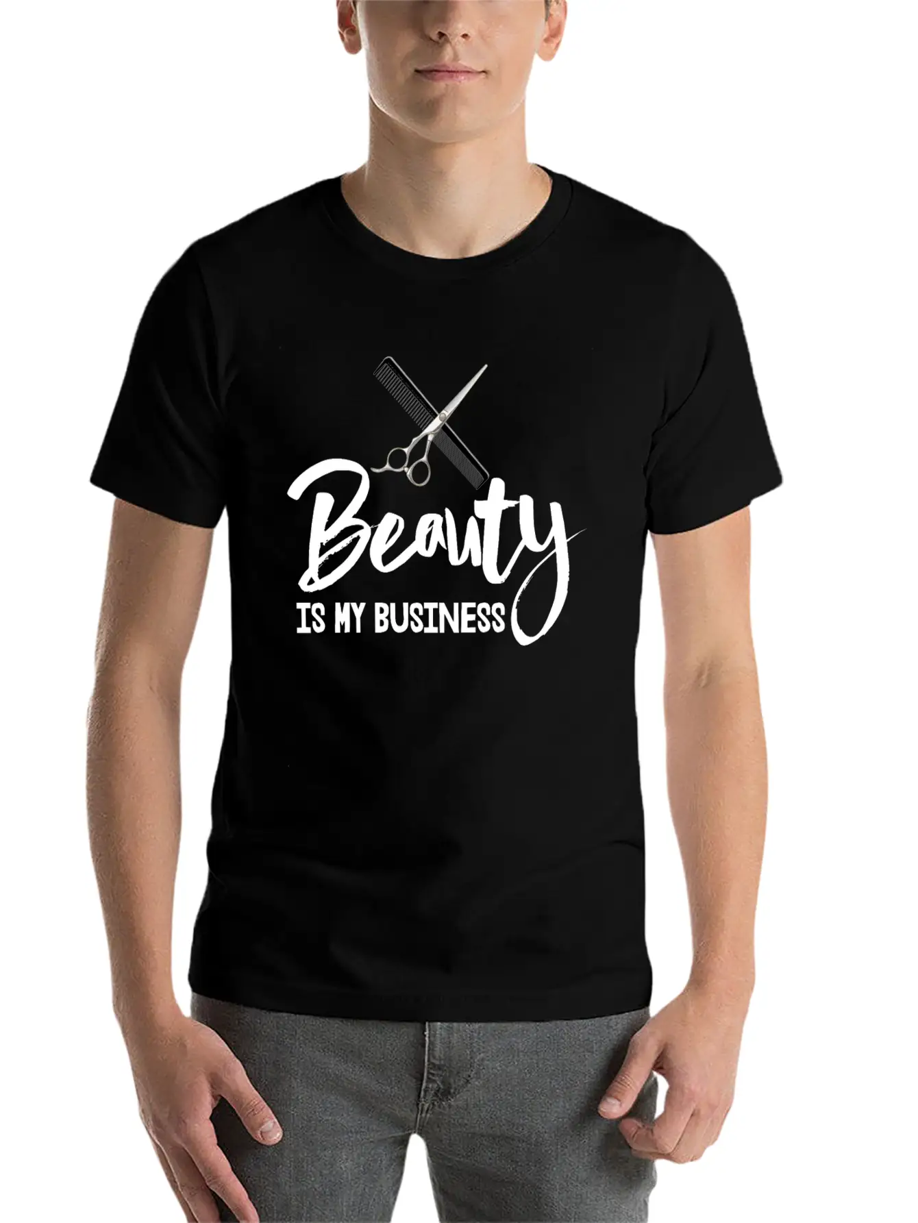 Beauty Is My Business Basic Graphic T-Shirt – Daily Comfort In Soft Cotton