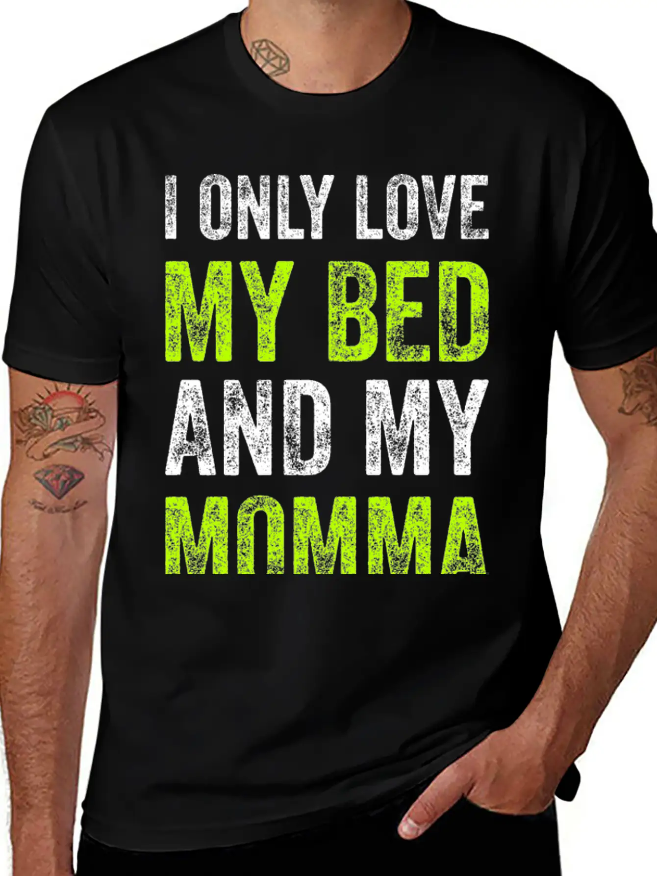 BED & MOMMY Funny Mothers Day Gift Stylish Everyday T-Shirt – Unisex Basic Cotton Tee