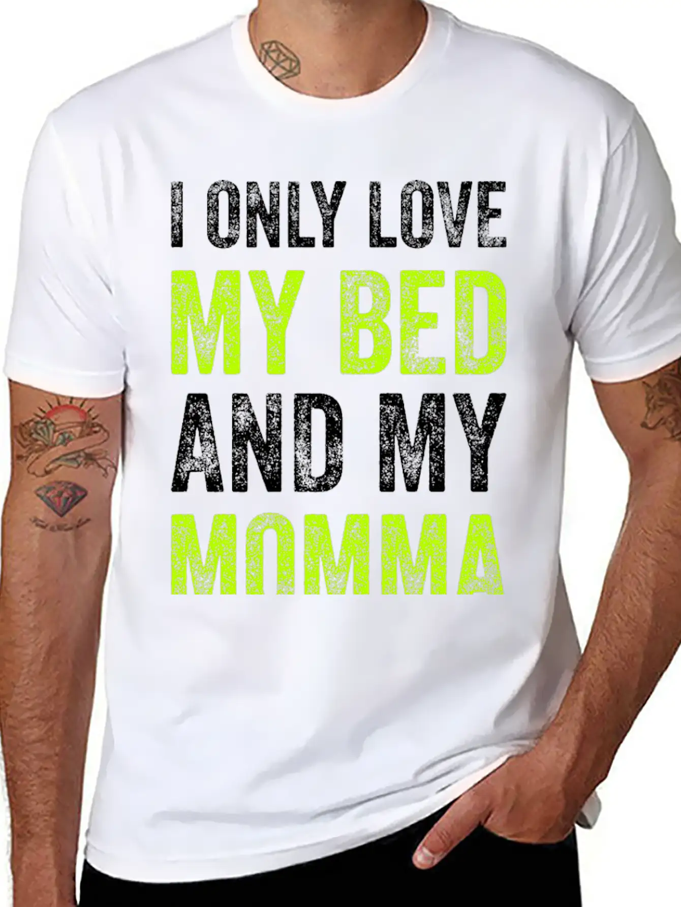 BED & MOMMY Funny Mothers Day Gift Stylish Everyday T-Shirt – Unisex Basic Cotton Tee