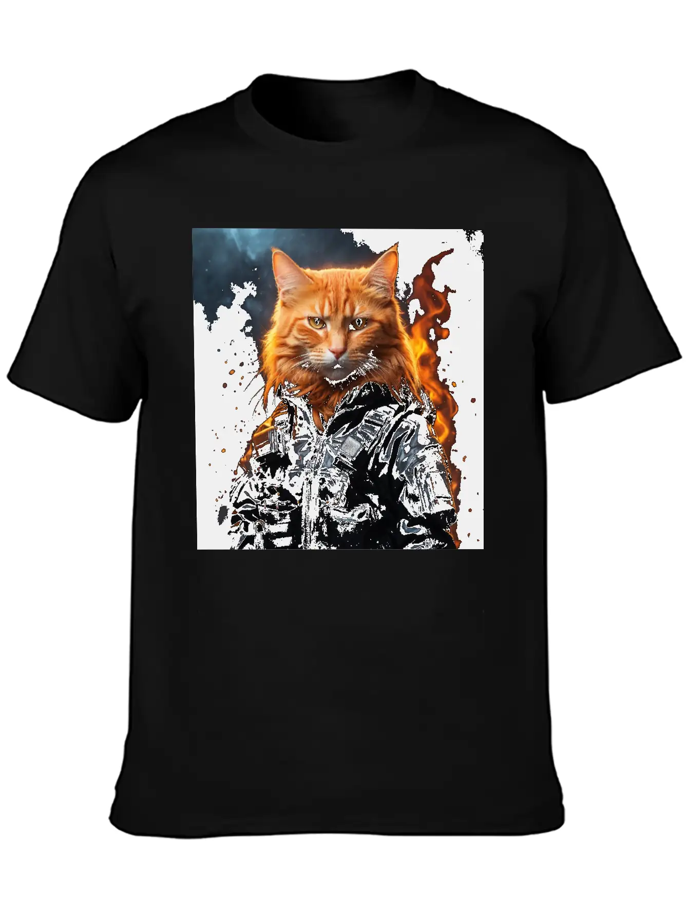 Behind A Cat's Soft Fur, Hides A Brave Soul Basic Graphic T-Shirt – Daily Comfort In Soft Cotton