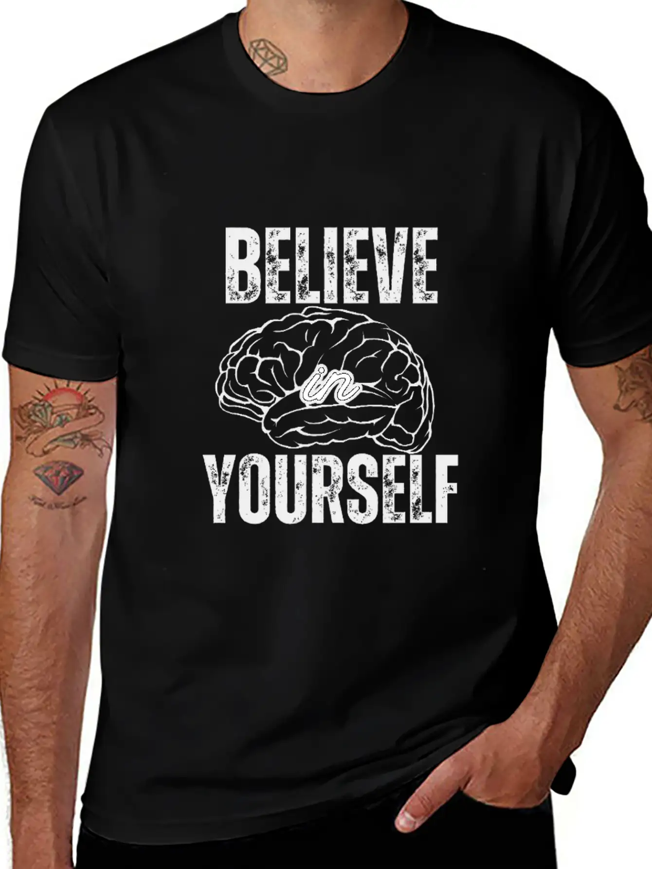 Believe In Yourself Stylish Everyday T-Shirt – Unisex Basic Cotton Tee