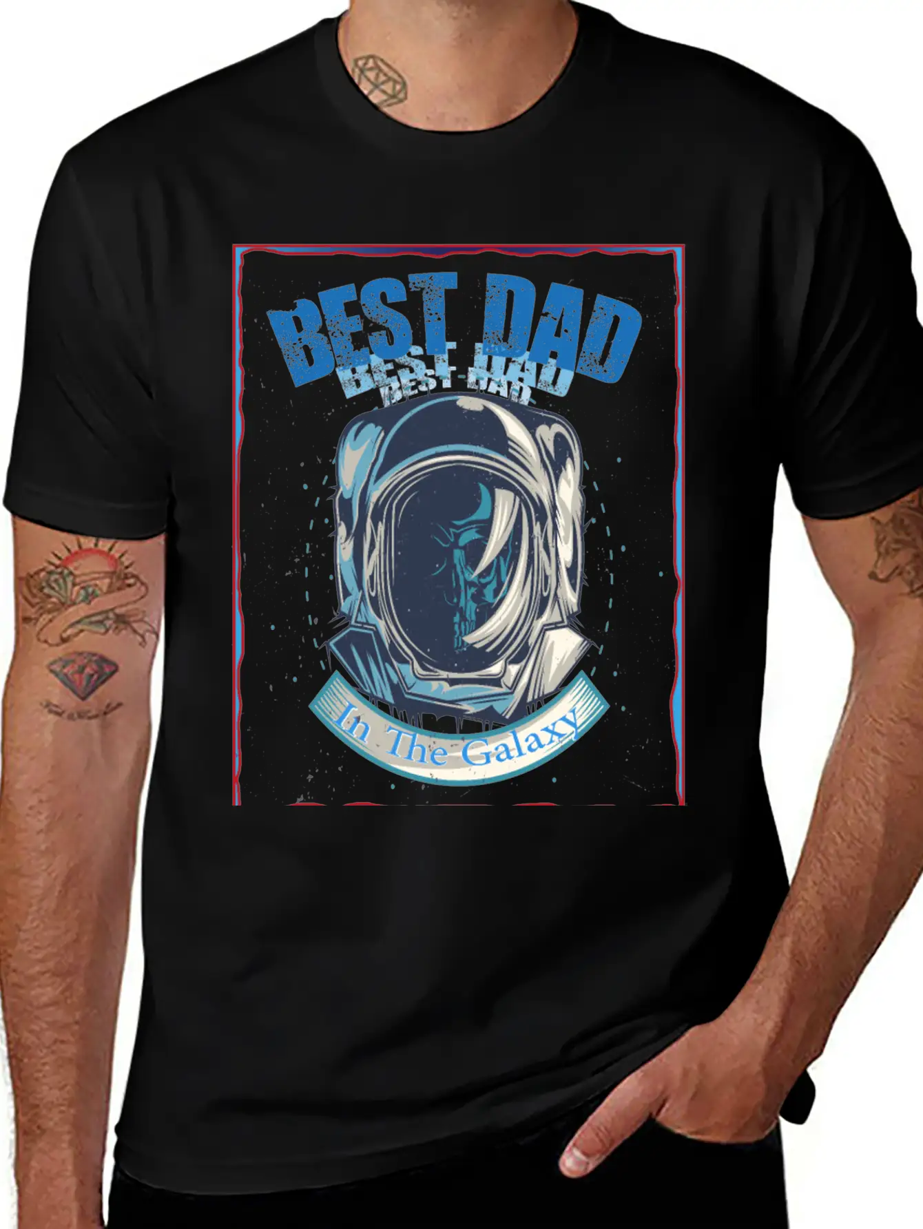 Best Dad In The Galaxy Stylish Everyday T-Shirt – Unisex Basic Cotton Tee