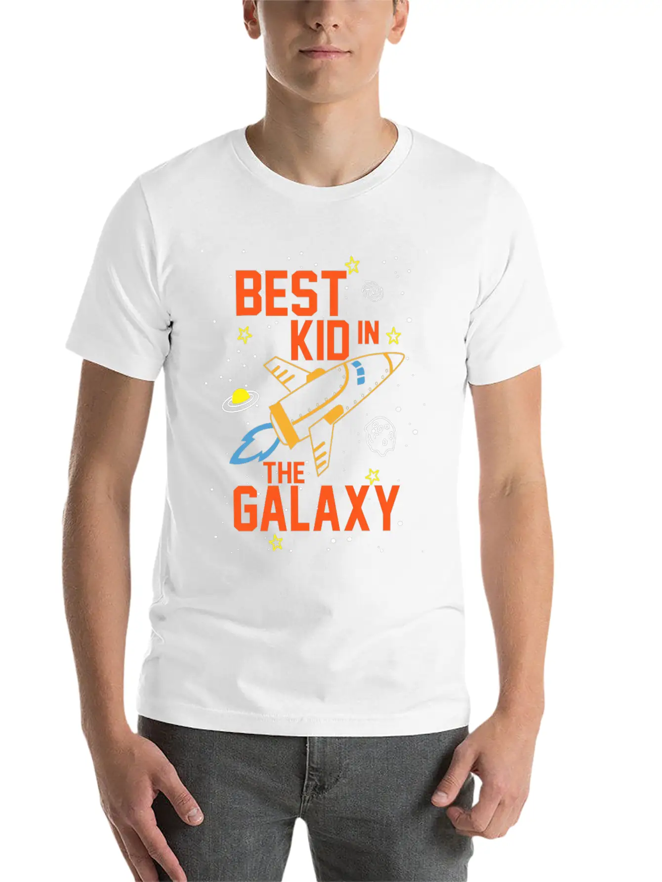 BEST KID IN THE GALAXY Stylish Everyday T-Shirt – Unisex Basic Cotton Tee