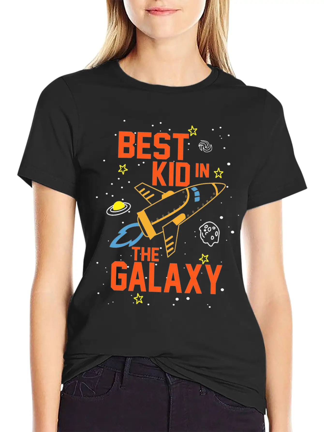 BEST KID IN THE GALAXY Stylish Everyday T-Shirt – Unisex Basic Cotton Tee