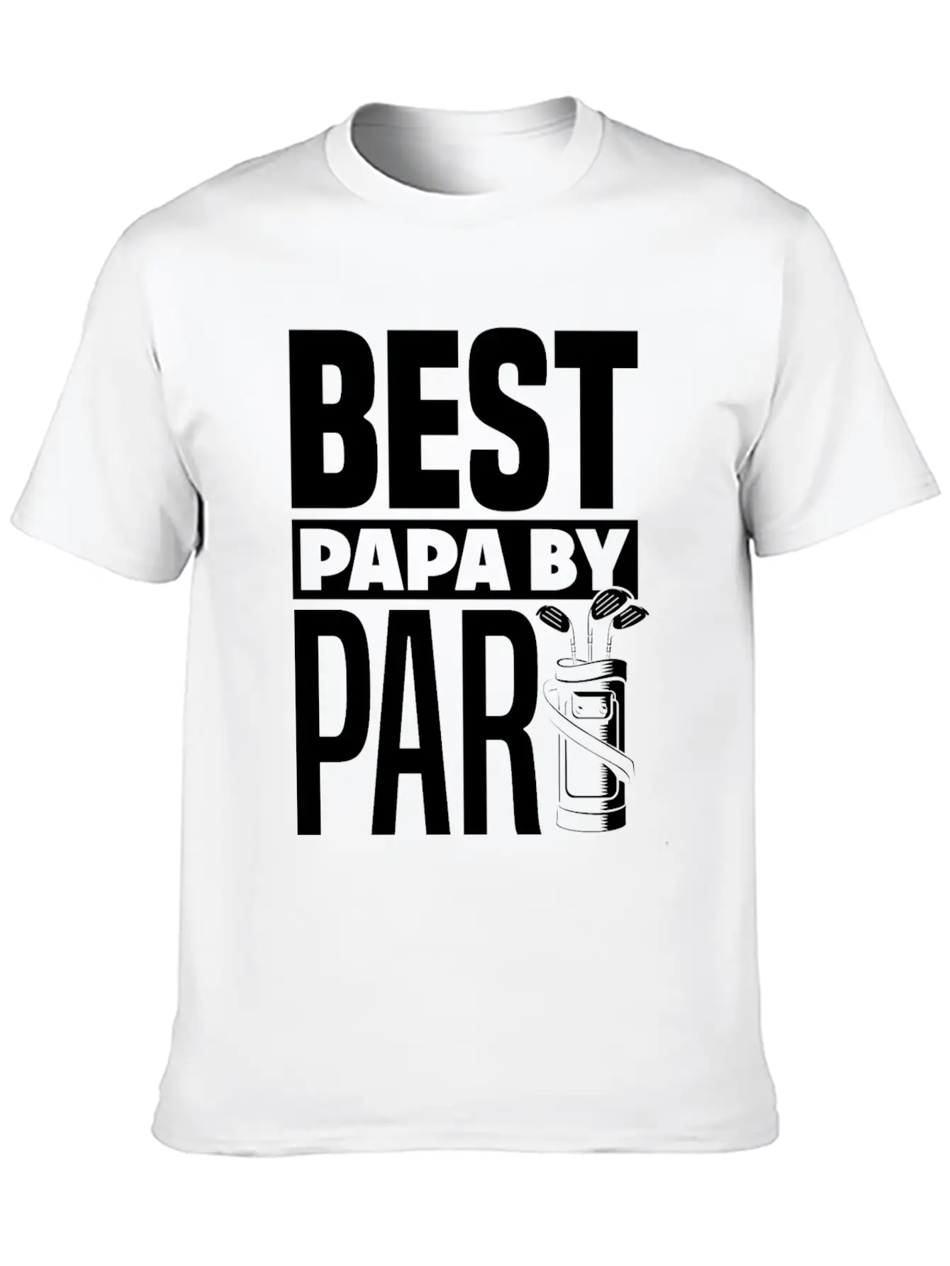 Best Papa By Par Funny Golf Golfer Golfing Gift Stylish Everyday T-Shirt – Unisex Basic Cotton Tee