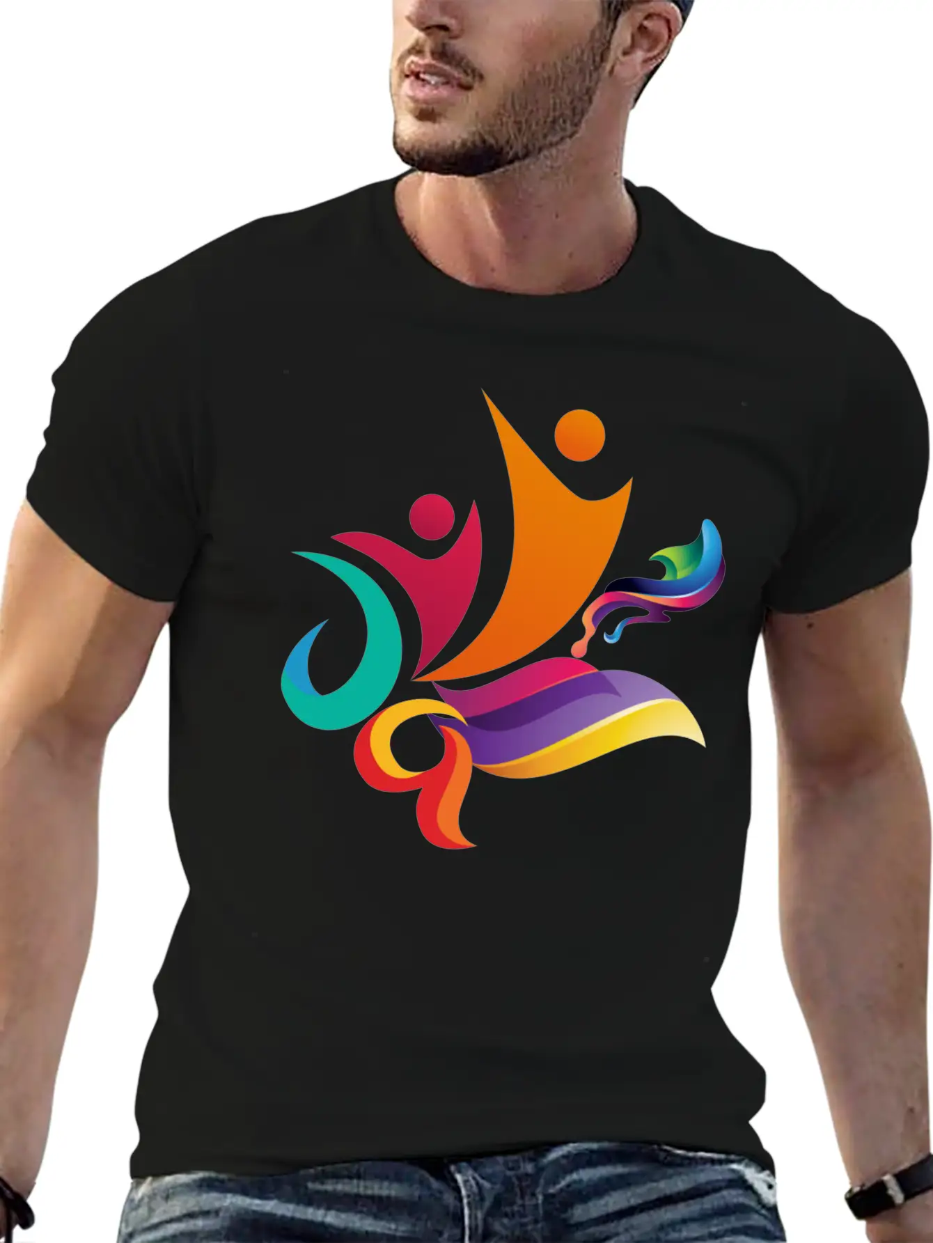 Big Arabic Beautiful Design Breathable Graphic T-Shirt – Perfect For Casual Days
