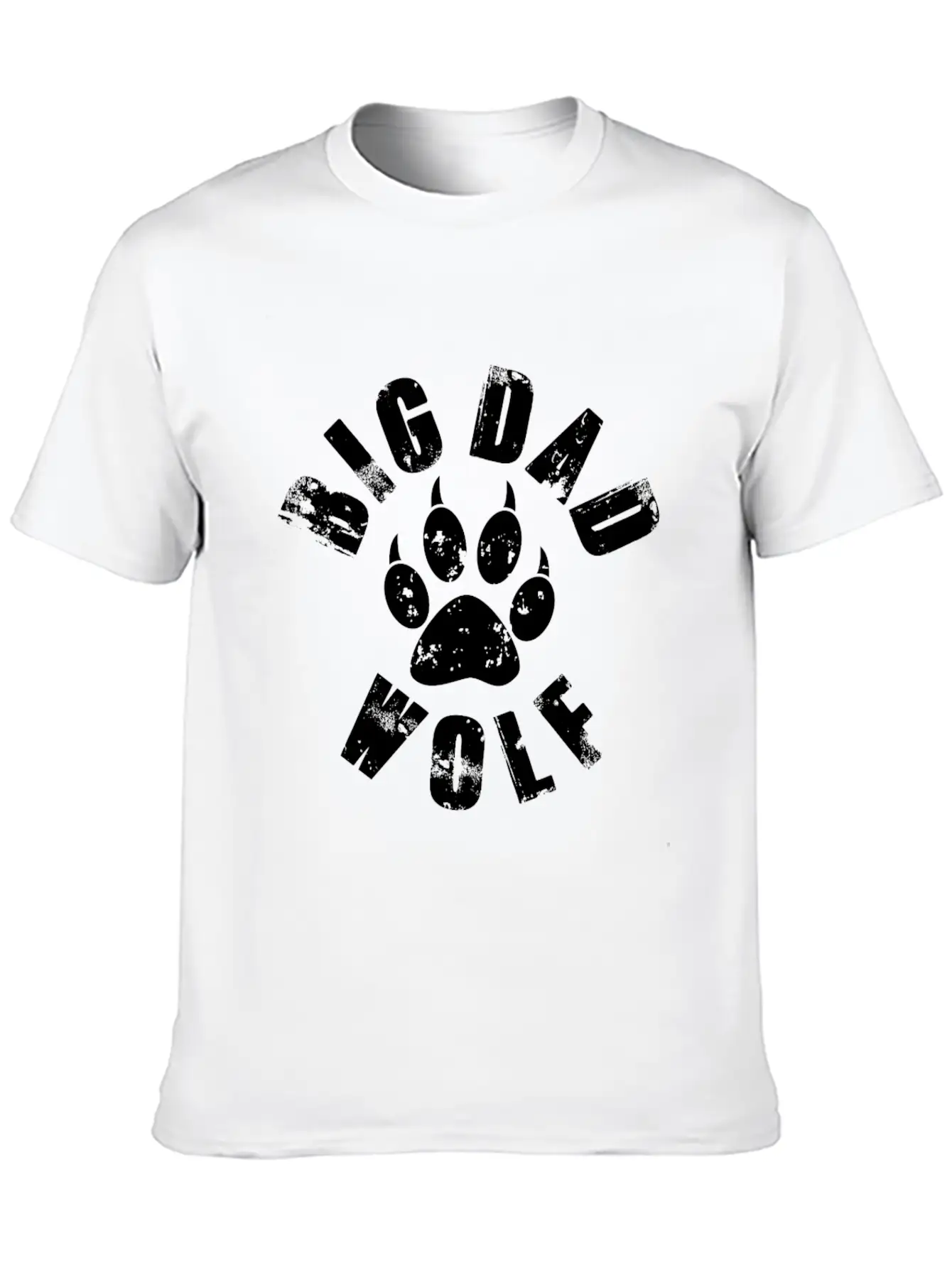 Big Dad Wolf ( Big Wolf ) Outdoor Sports Basic Graphic T-Shirt – Daily Comfort In Soft Cotton