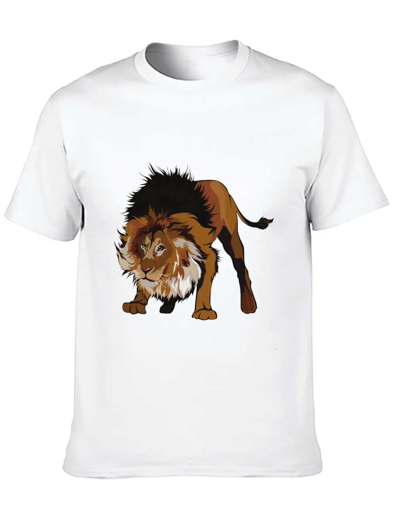 Big Lion Stylish Everyday T-Shirt – Unisex Basic Cotton Tee