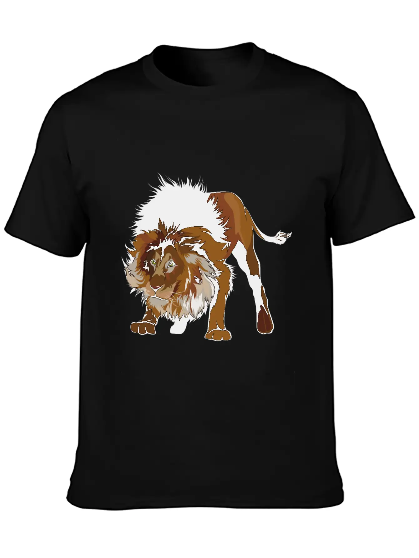 Big Lion Stylish Everyday T-Shirt – Unisex Basic Cotton Tee