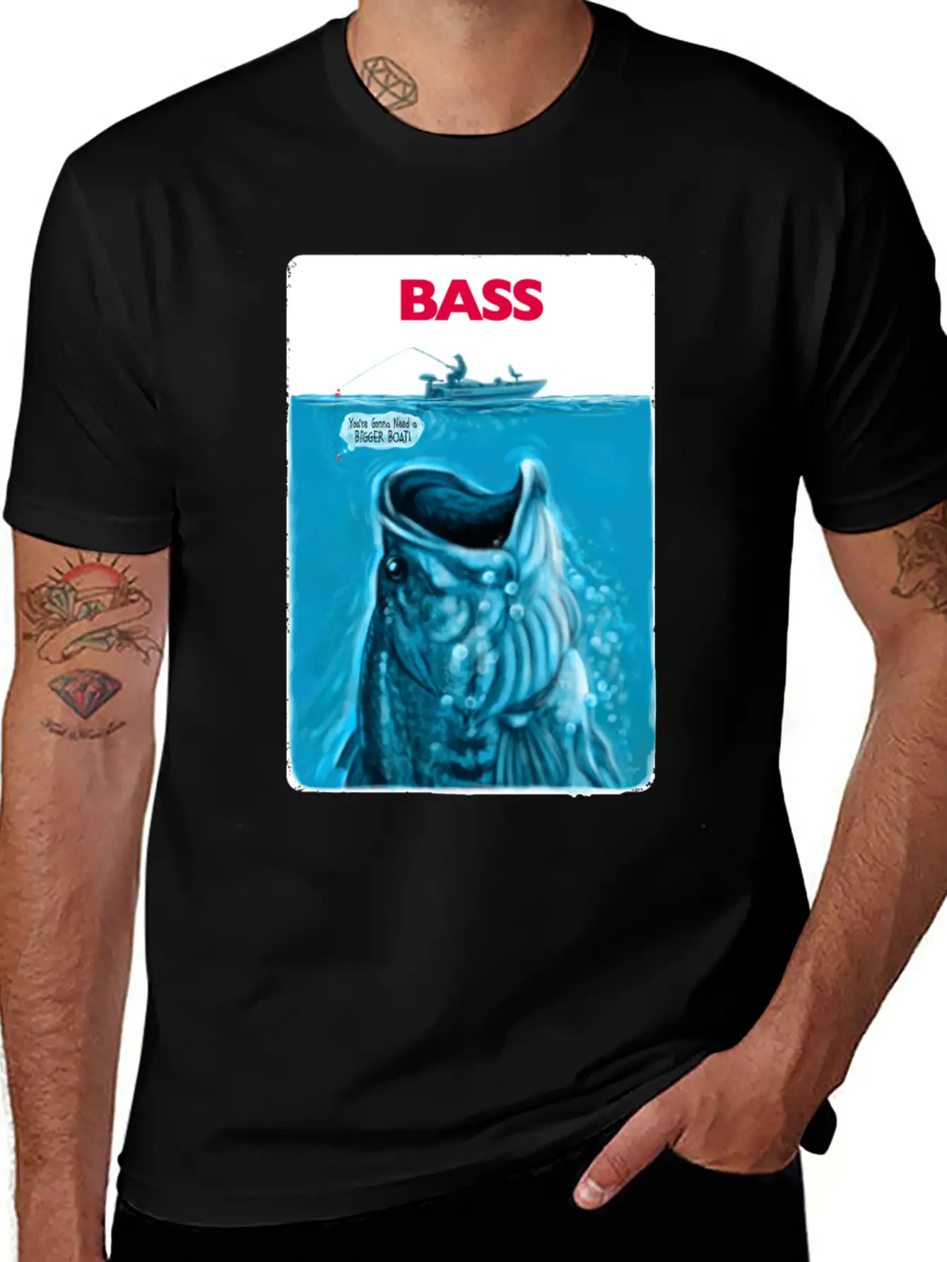 Bigger Bass Boat Stylish Everyday T-Shirt – Unisex Basic Cotton Tee