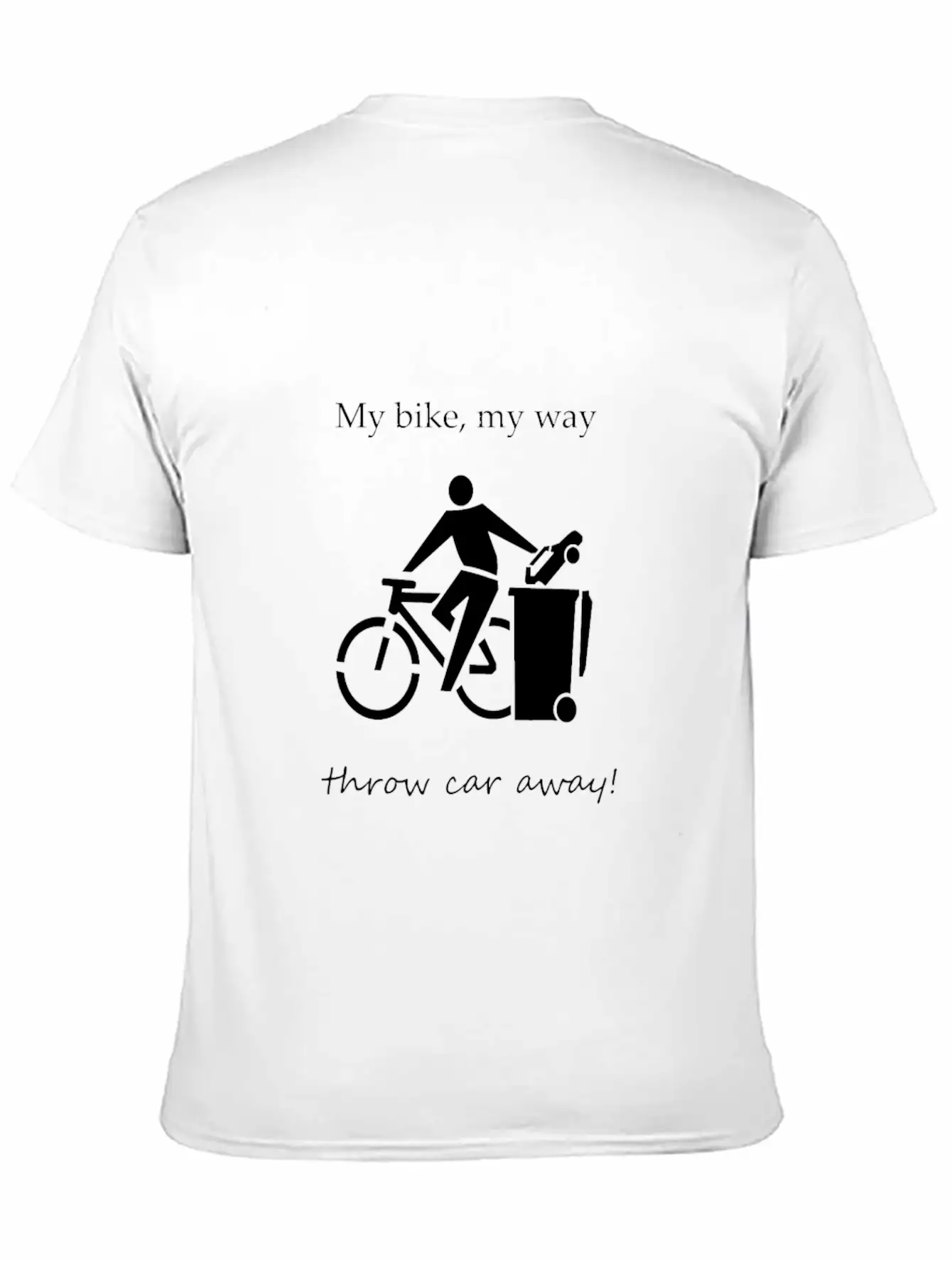 Bike T Shirt Throw Car Away Basic Graphic T-Shirt – Daily Comfort In Soft Cotton