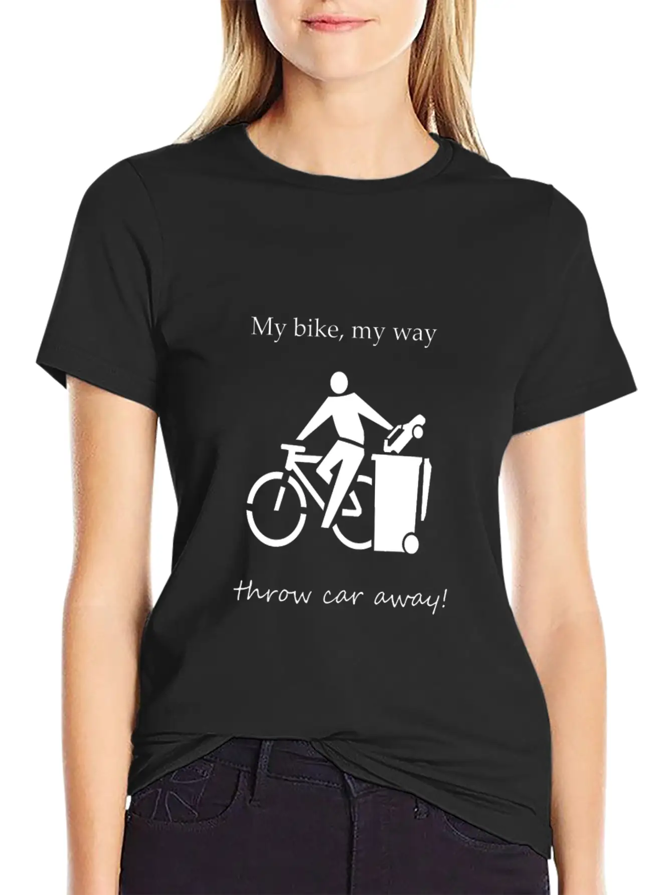 Bike T Shirt Throw Car Away Basic Graphic T-Shirt – Daily Comfort In Soft Cotton