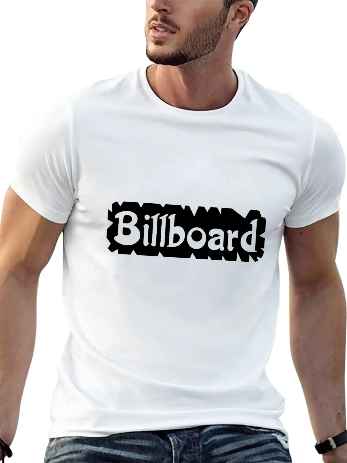 Billboard Style Basic Graphic T-Shirt – Daily Comfort In Soft Cotton
