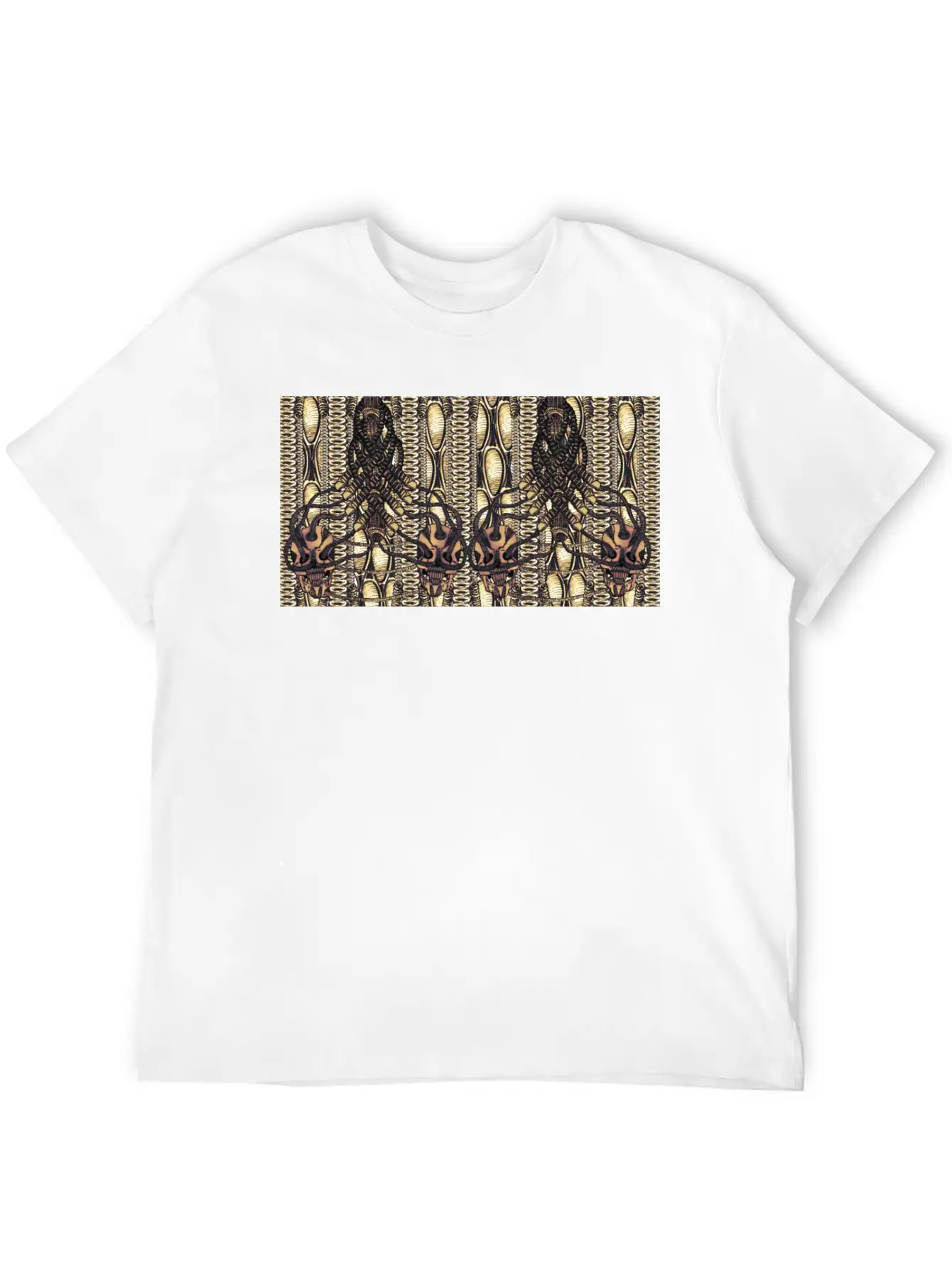 Biomechanical Skullicron IV Stylish Everyday T-Shirt – Unisex Basic Cotton Tee